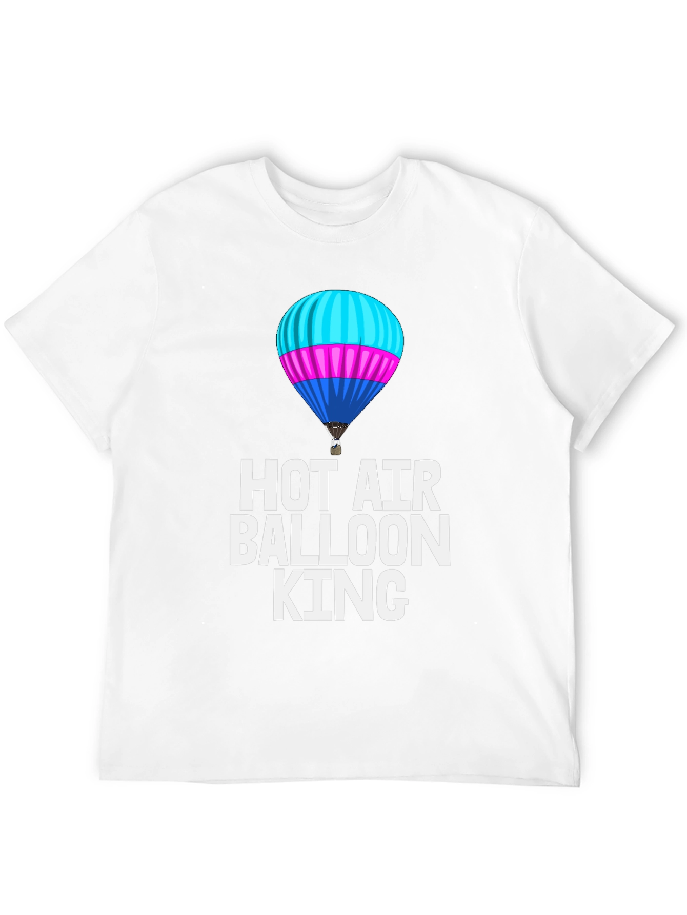 Hot Air Balloon King Black T-Shirt