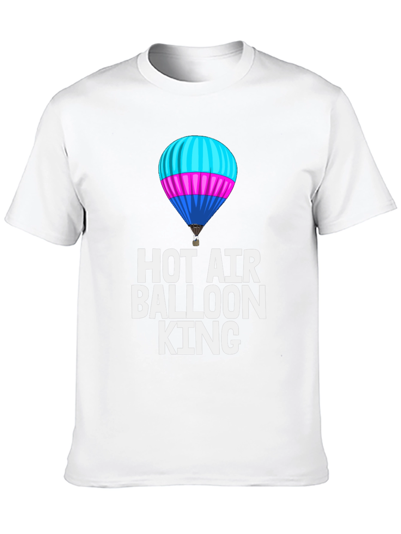 Hot Air Balloon King Black T-Shirt