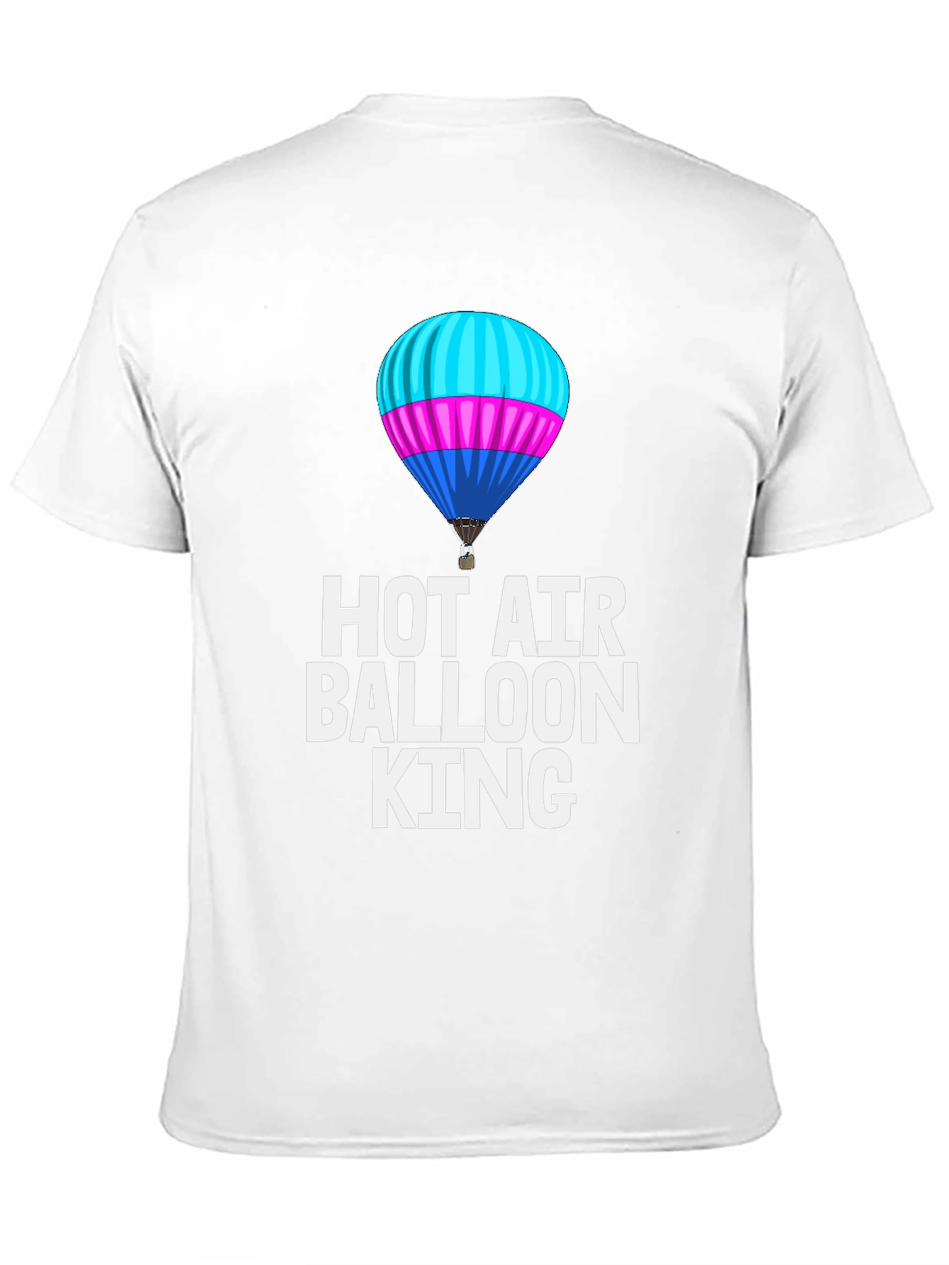 Hot Air Balloon King Black T-Shirt
