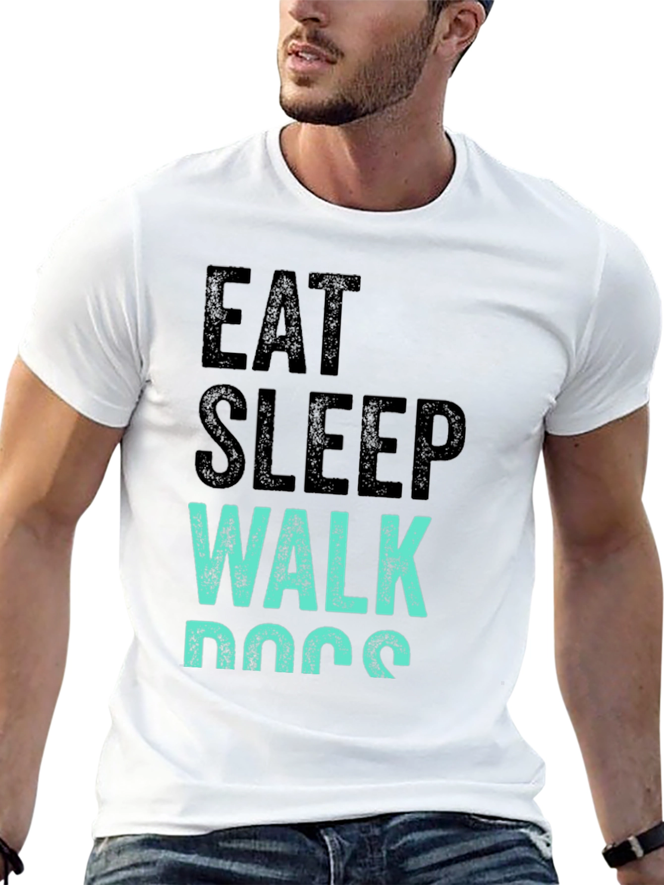 Eat Sleep Walk Dogs Graphic Tee