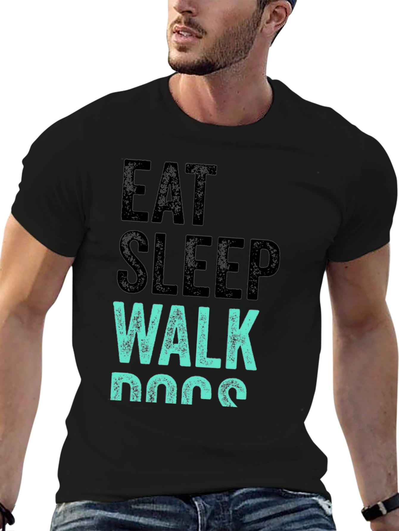 Eat Sleep Walk Dogs Graphic Tee