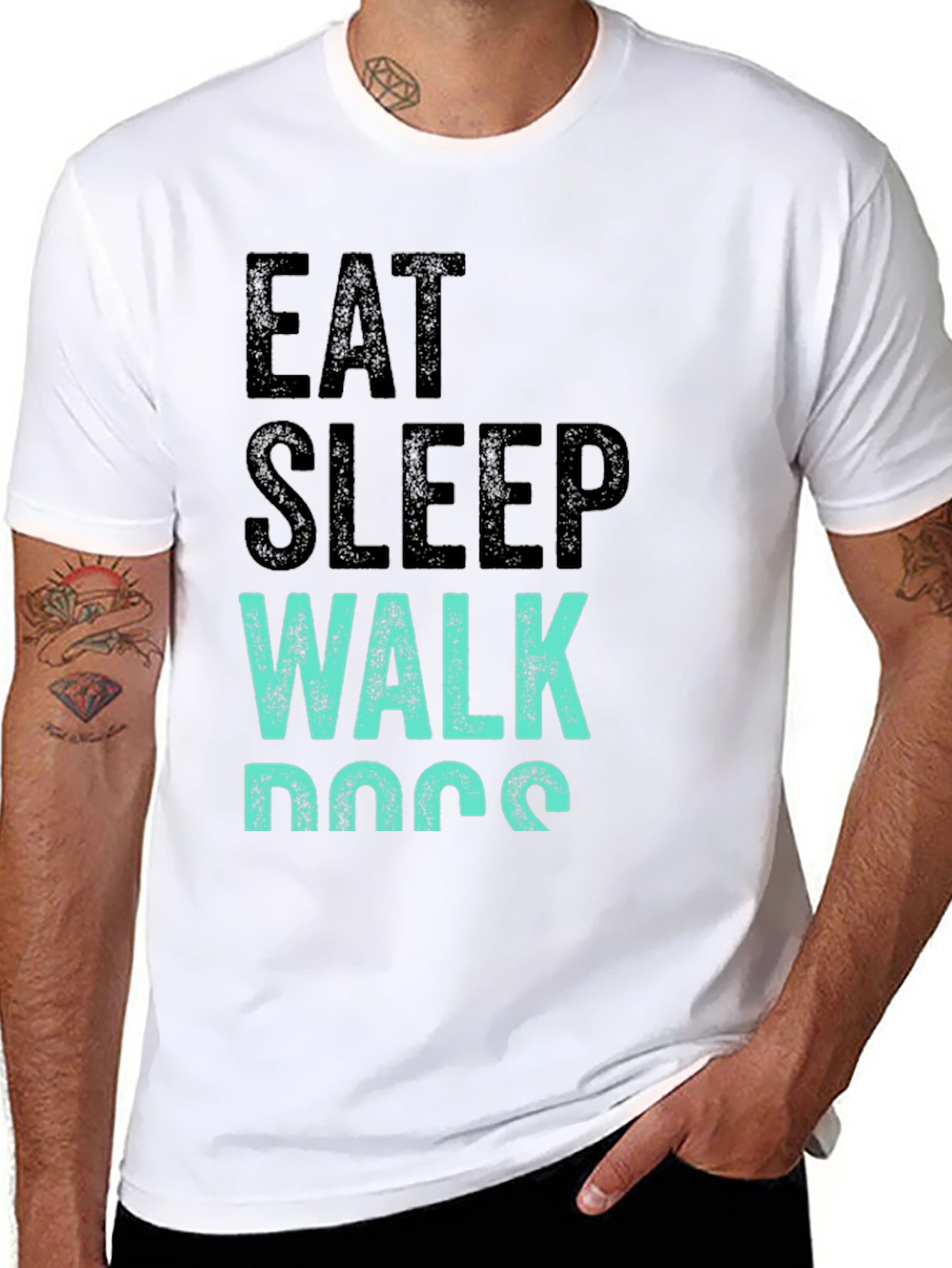 Eat Sleep Walk Dogs Graphic Tee