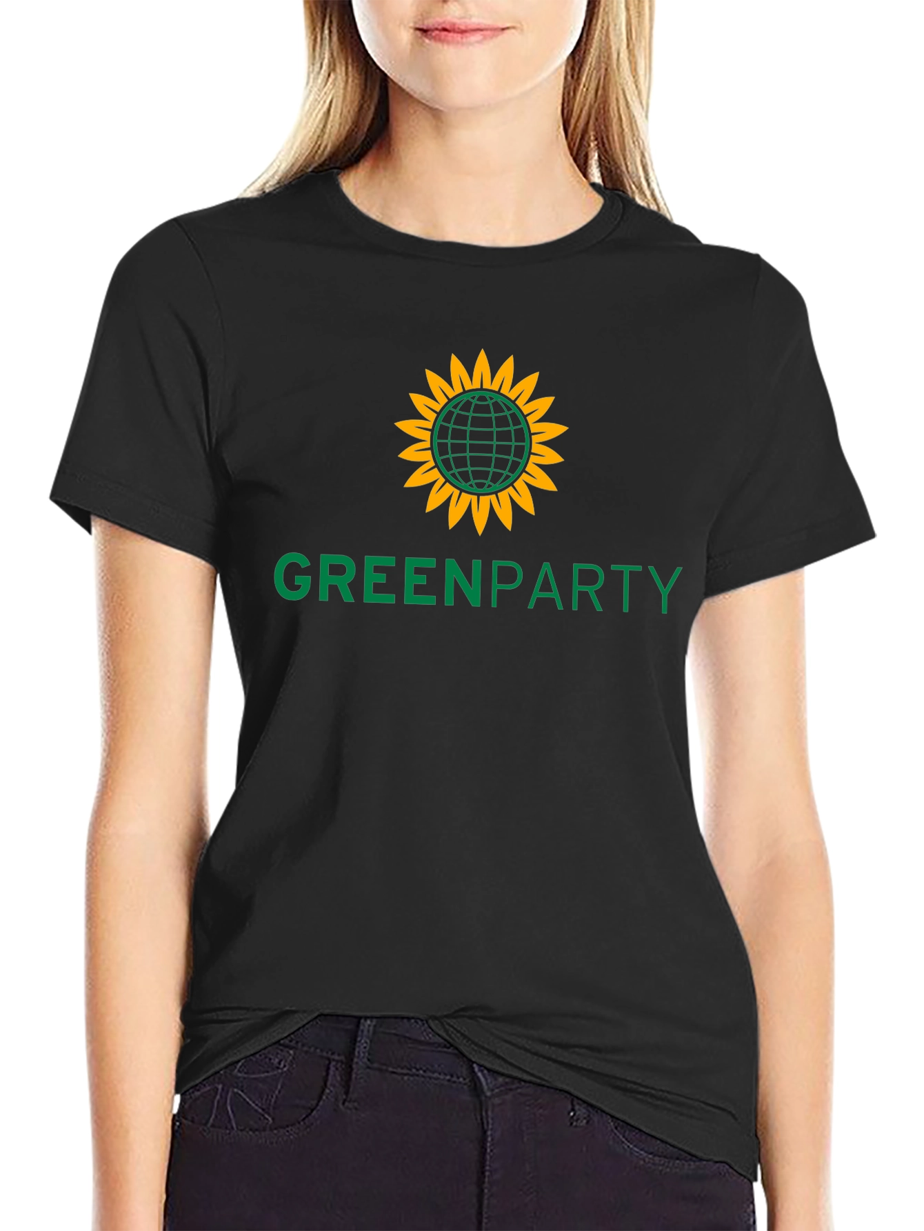 Green Party Graphic T-Shirt - Organic Cotton Blend