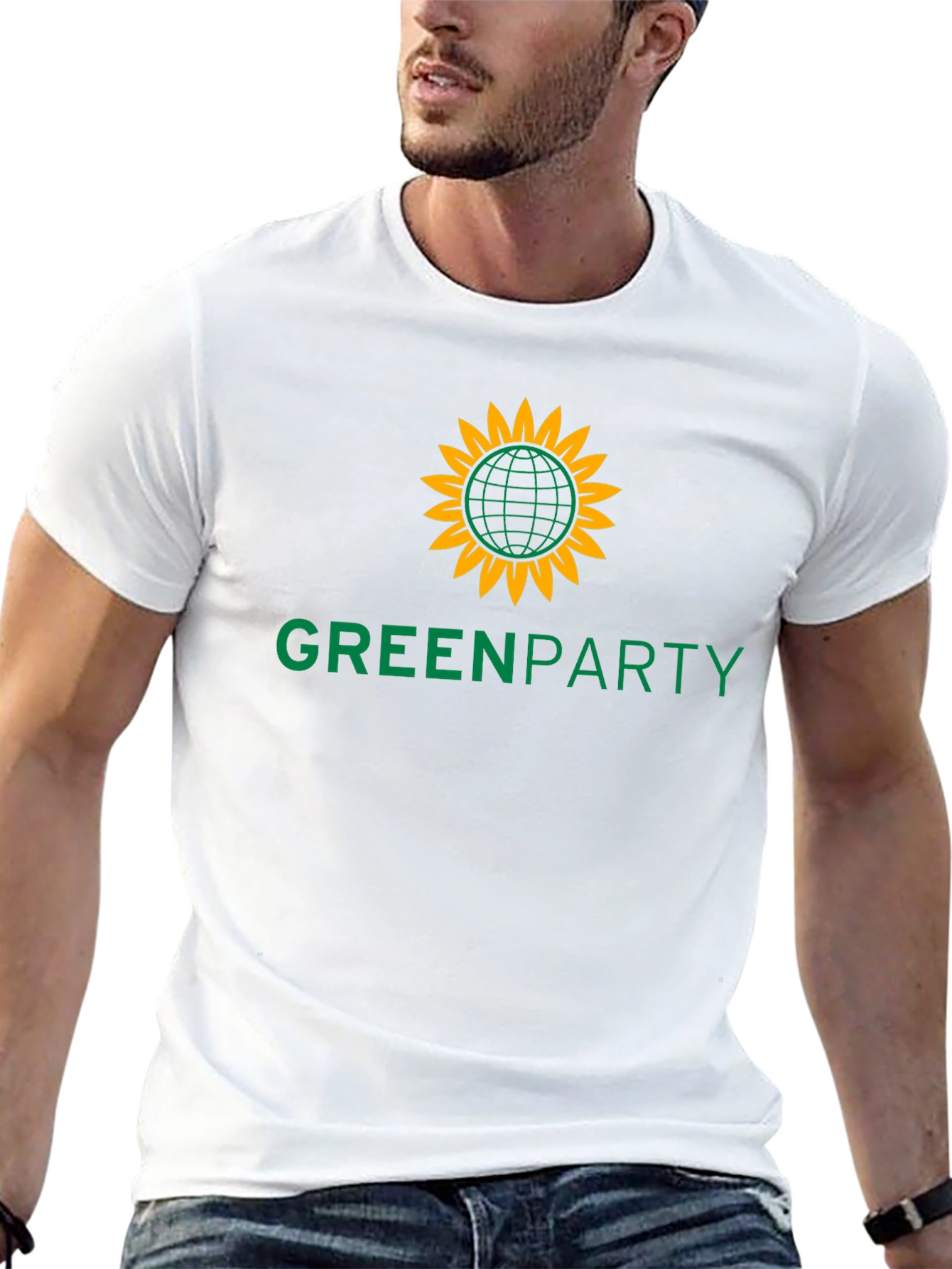Green Party Graphic T-Shirt - Organic Cotton Blend