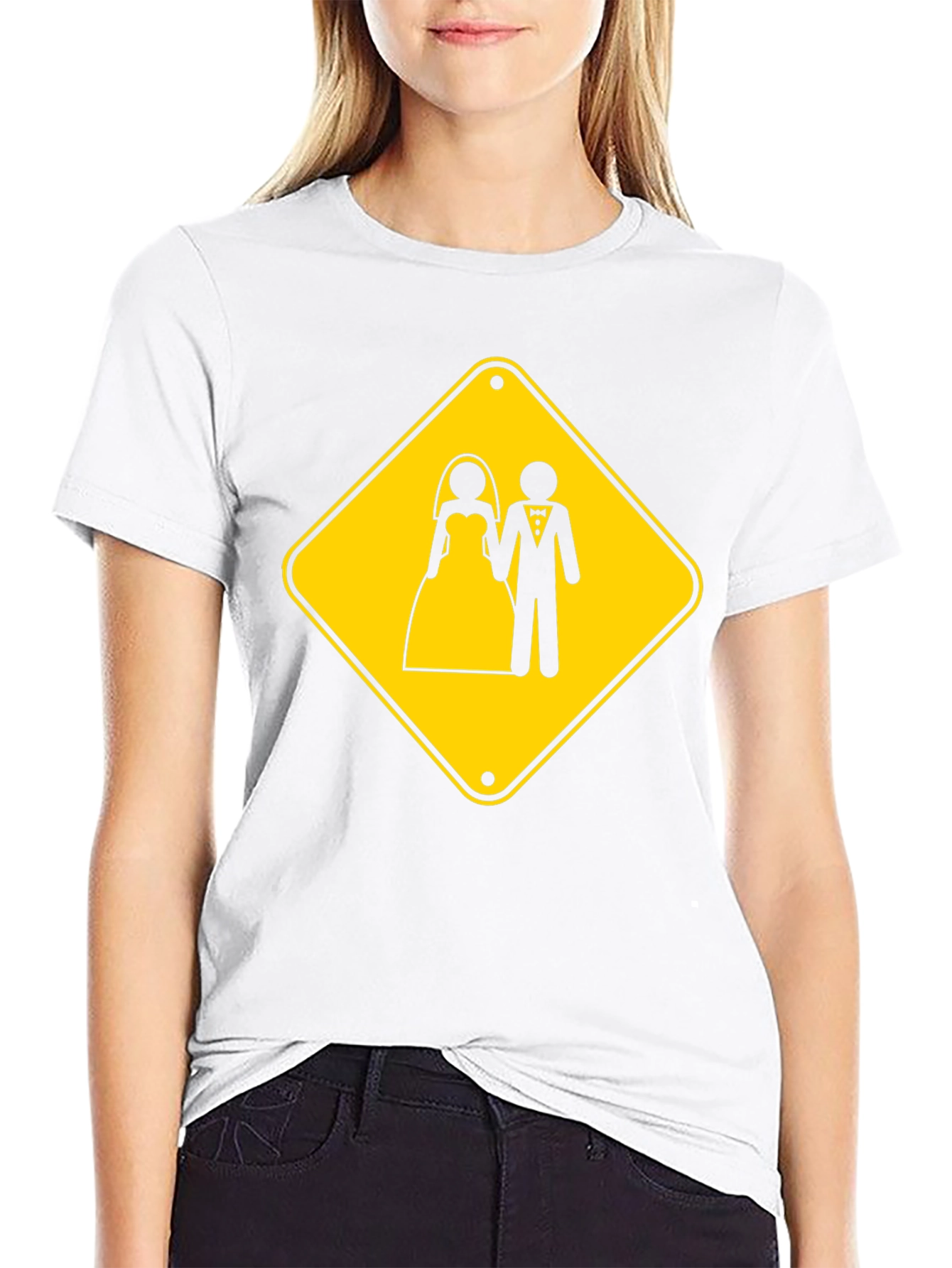 Wedding Ahead Black Graphic T-Shirt