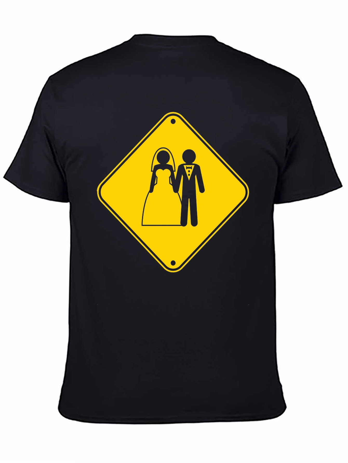 Wedding Ahead Black Graphic T-Shirt