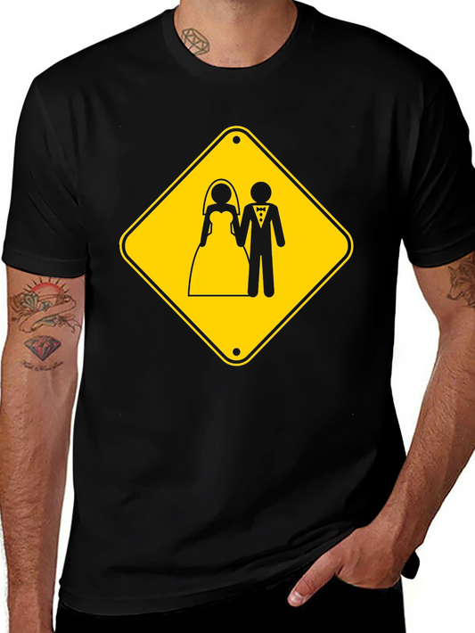 Wedding Ahead Black Graphic T-Shirt