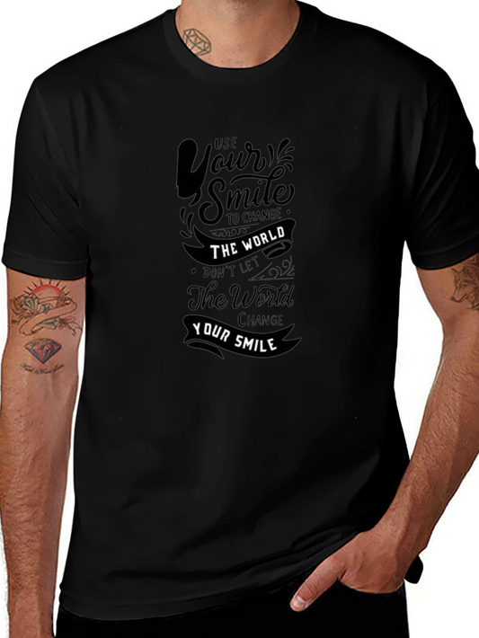 Use Your Smile Graphic Print T-Shirt