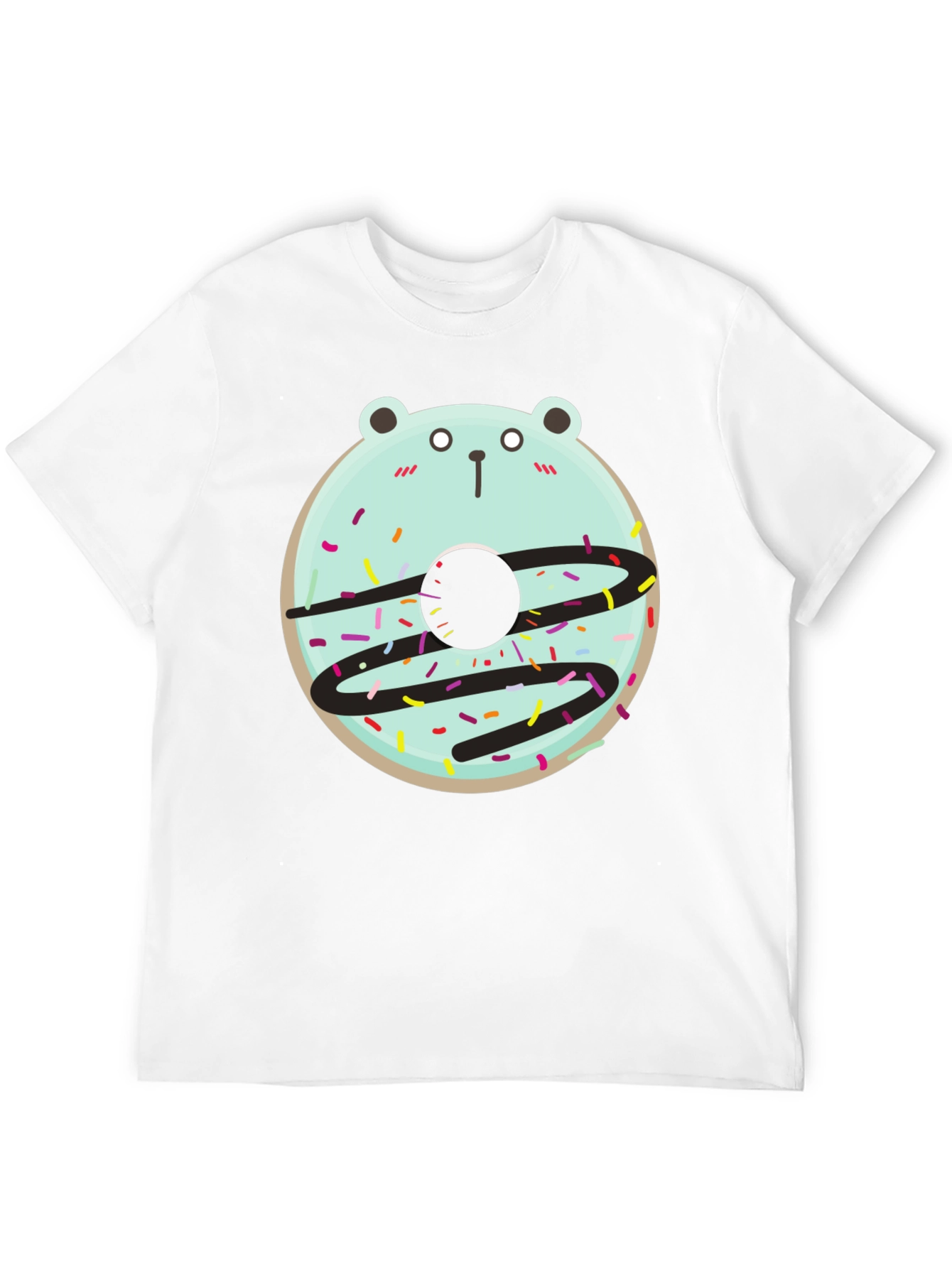 Bear Donut Graphic Tee - Cute and Fun Design!