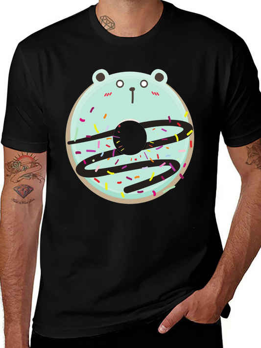 Bear Donut Graphic Tee - Cute and Fun Design!