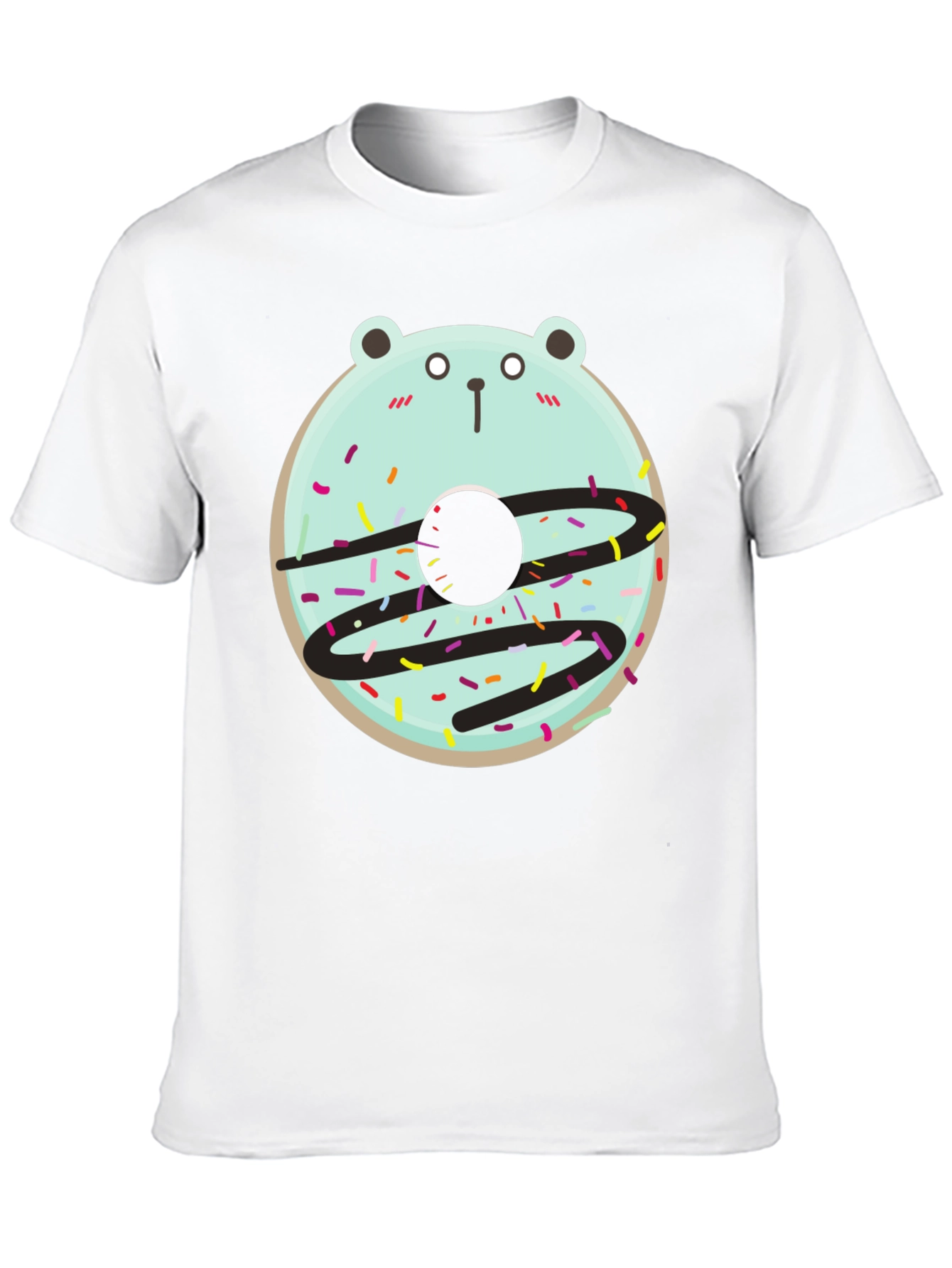 Bear Donut Graphic Tee - Cute and Fun Design!