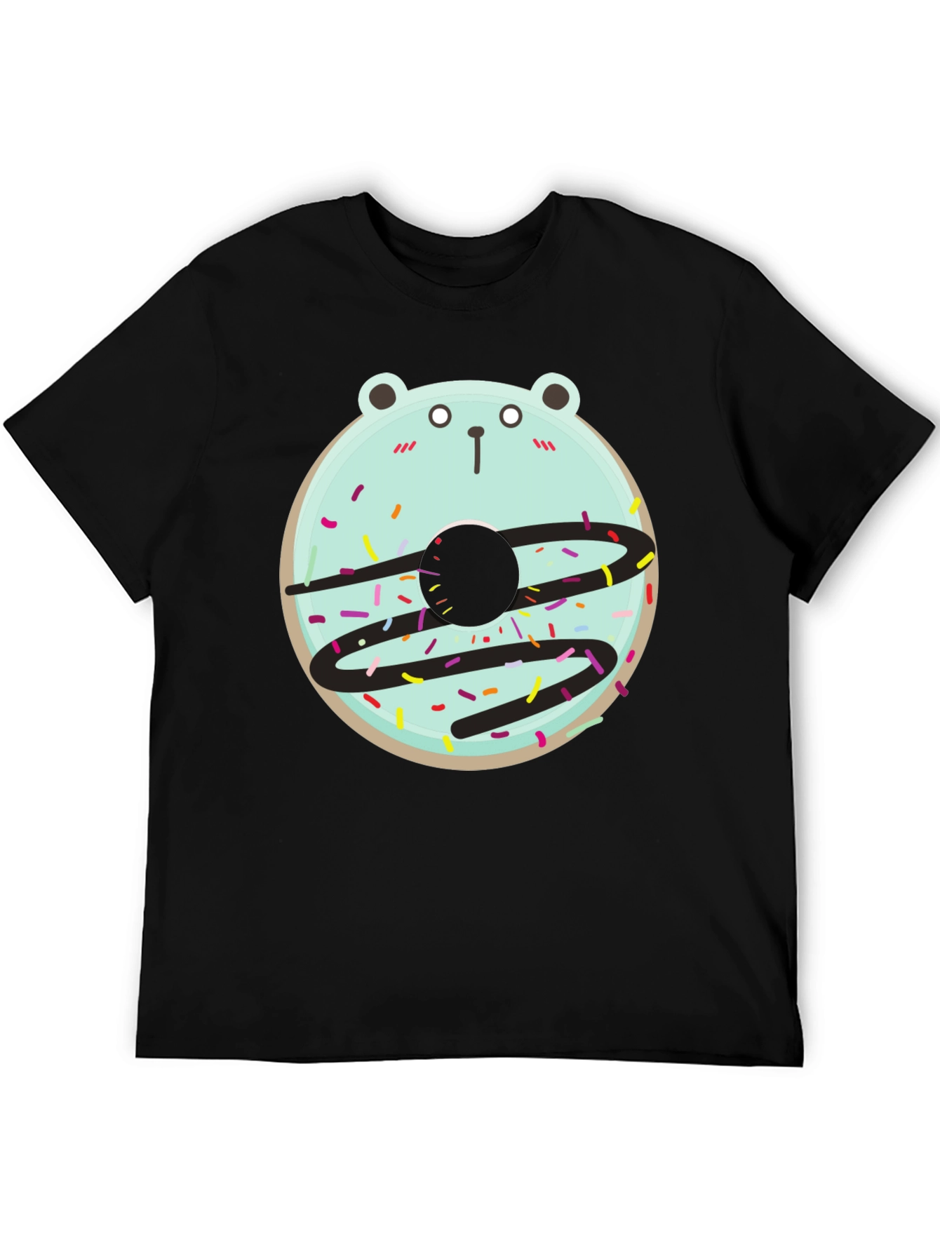 Bear Donut Graphic Tee - Cute and Fun Design!