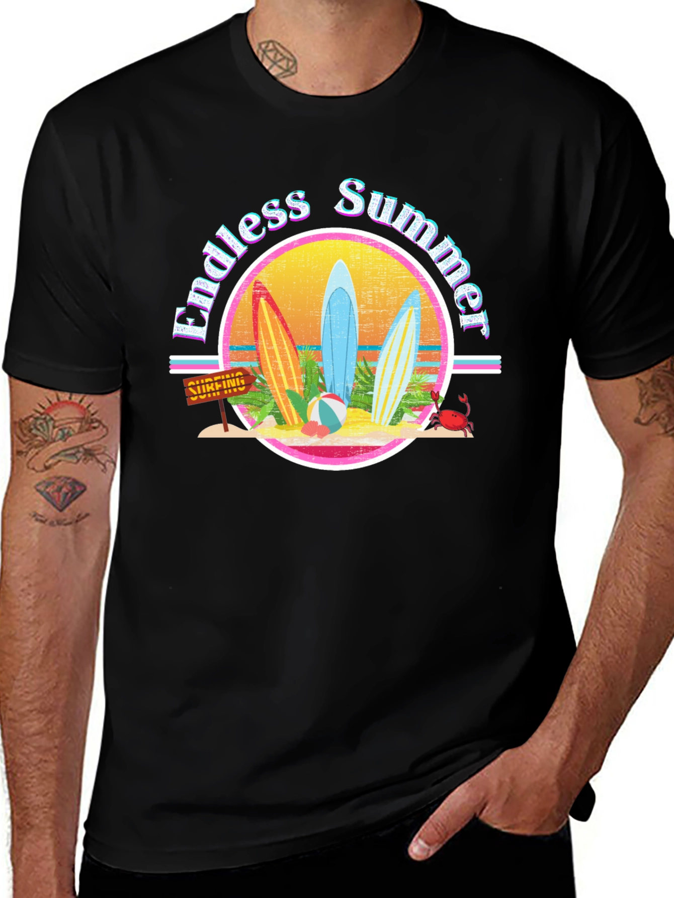 Endless Summer Surfboard T-Shirt