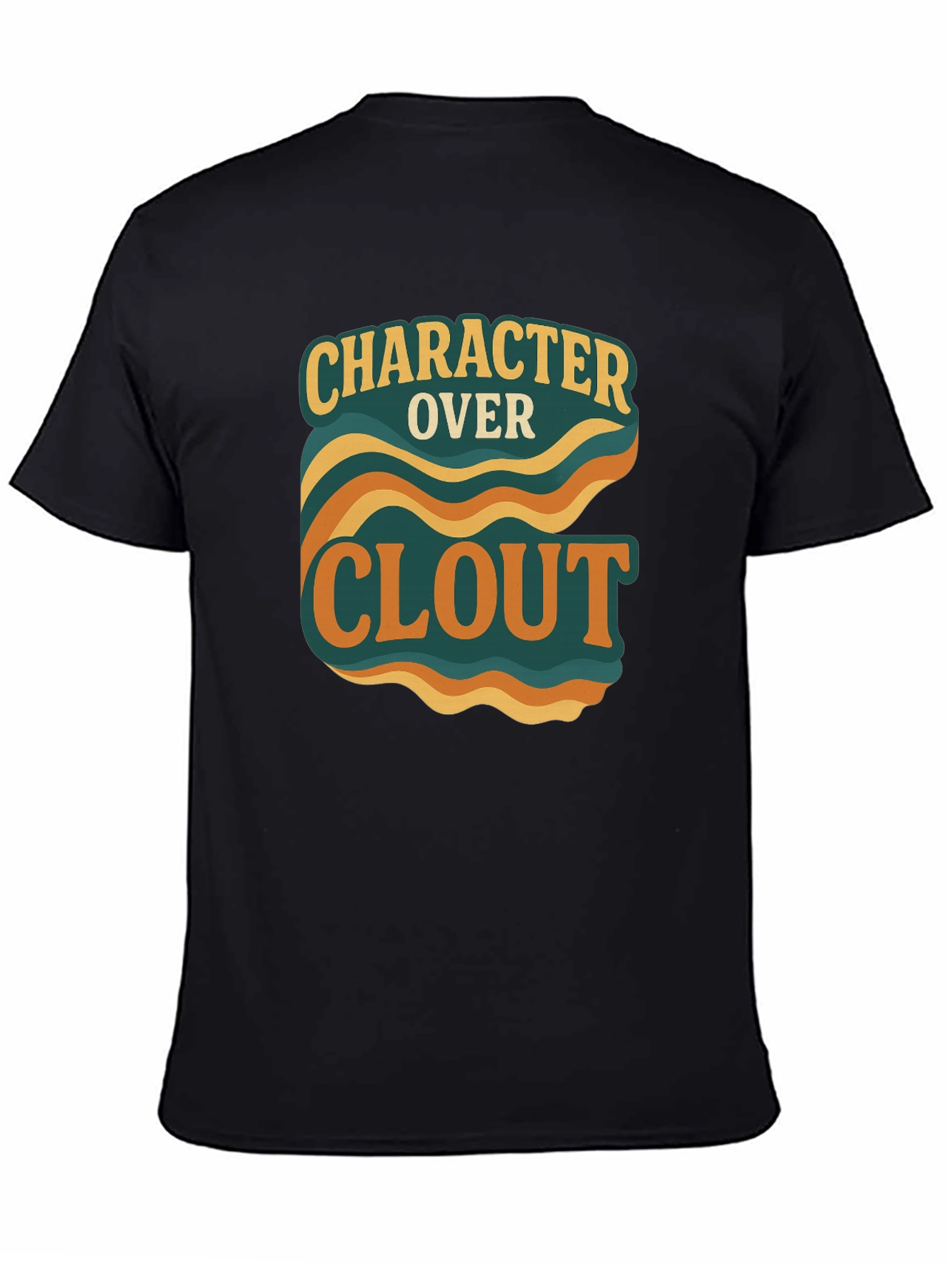 Character Over Clout Graphic Tee - Trendy Statement Shirt