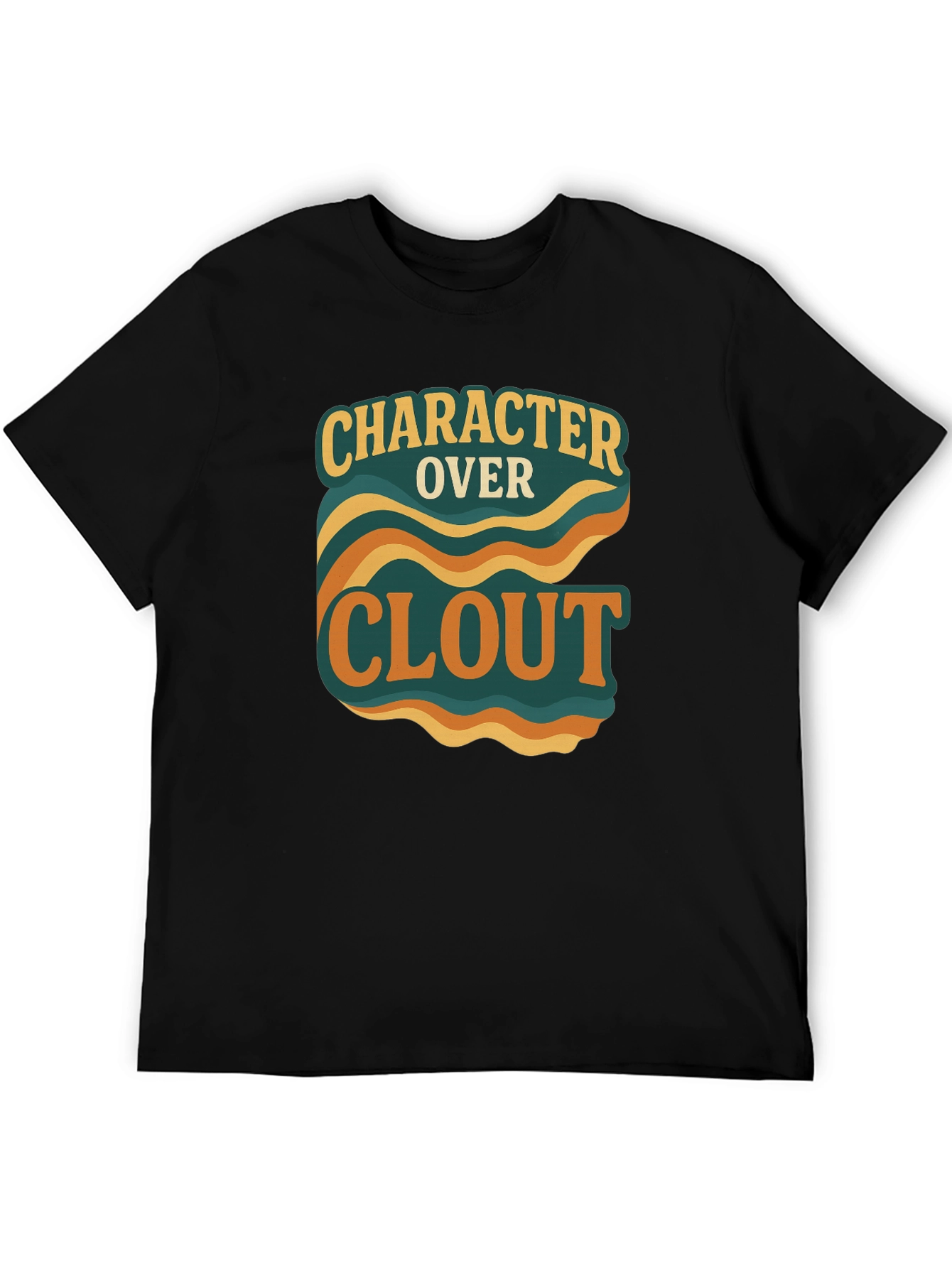 Character Over Clout Graphic Tee - Trendy Statement Shirt
