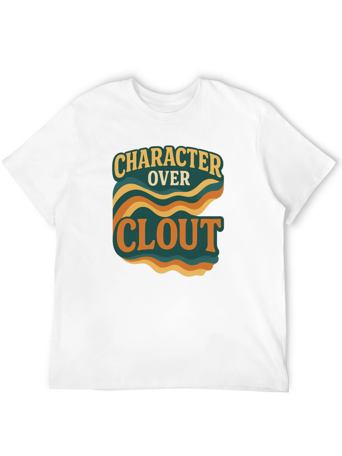 Character Over Clout Graphic Tee - Trendy Statement Shirt