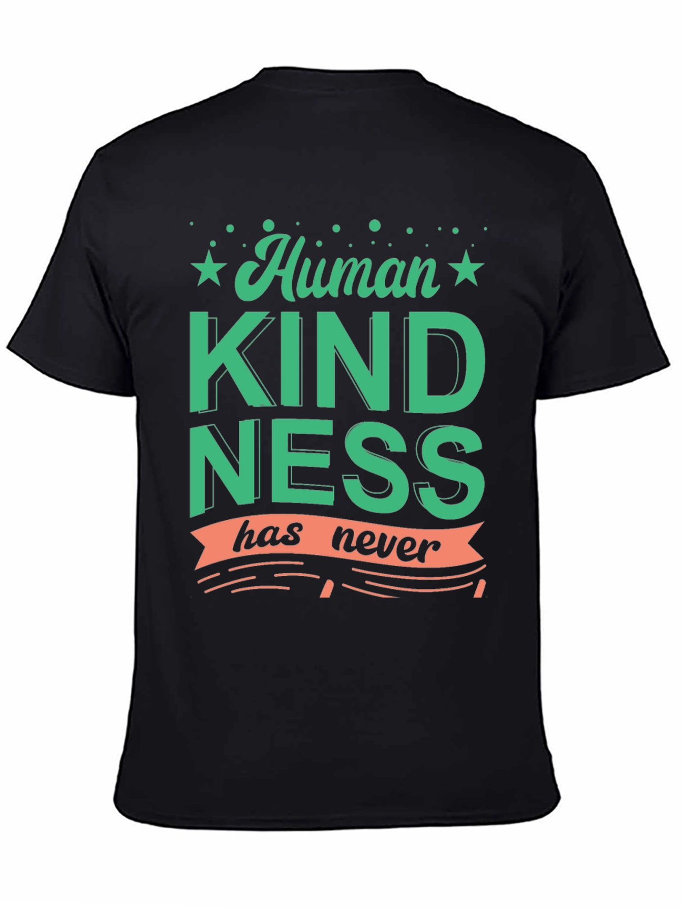Human Kindness Graphic T-Shirt - Black