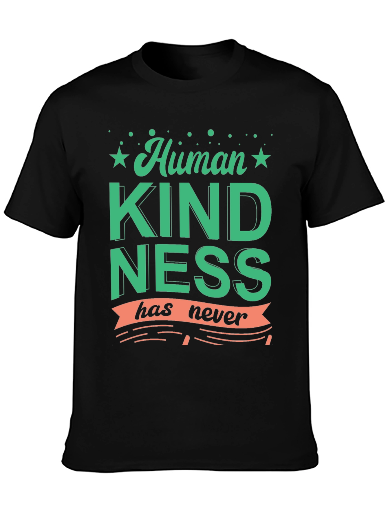 Human Kindness Graphic T-Shirt - Black