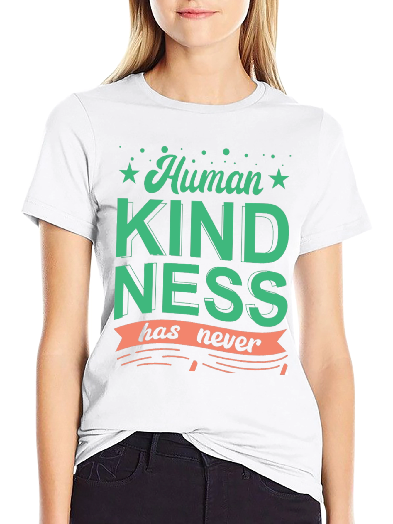 Human Kindness Graphic T-Shirt - Black