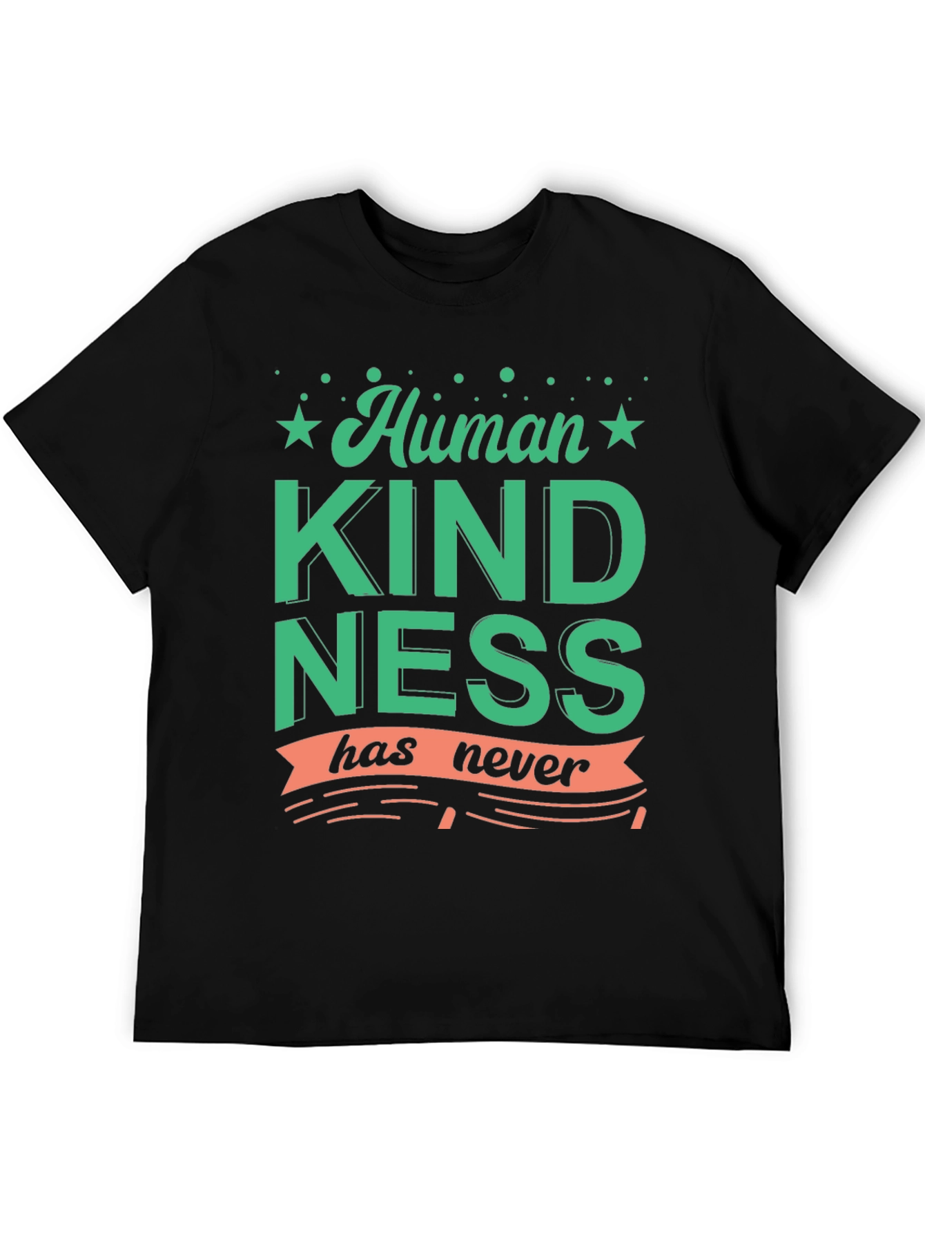 Human Kindness Graphic T-Shirt - Black