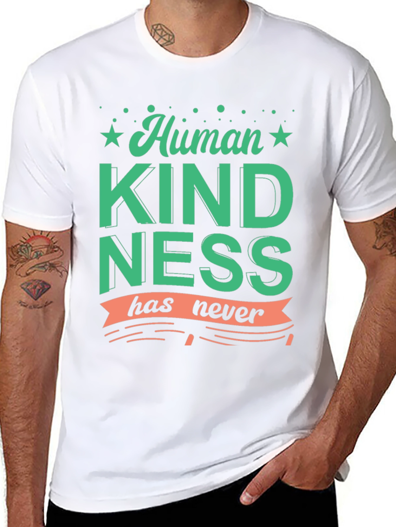 Human Kindness Graphic T-Shirt - Black