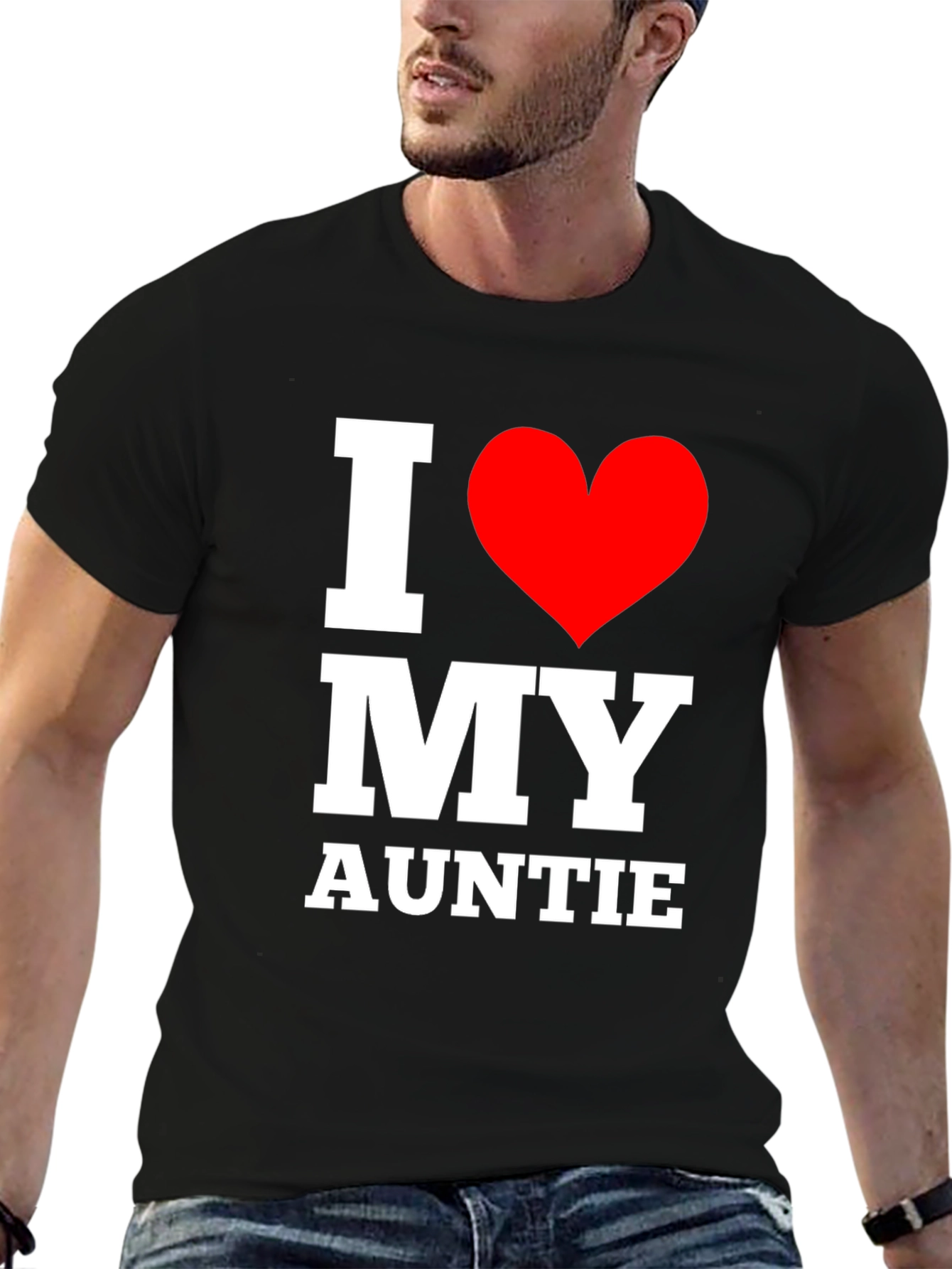 I Love My Auntie T-Shirt - Black