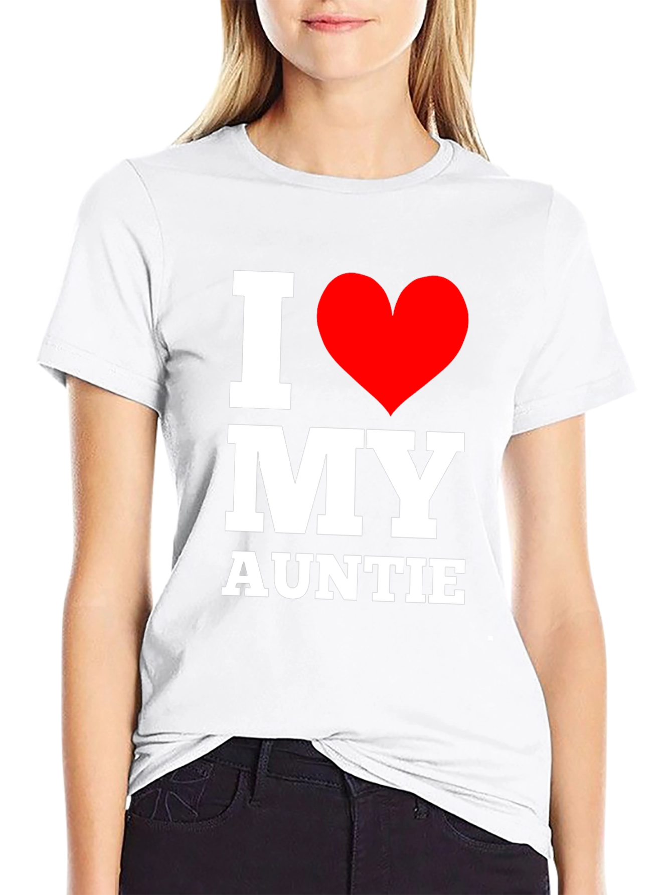 I Love My Auntie T-Shirt - Black