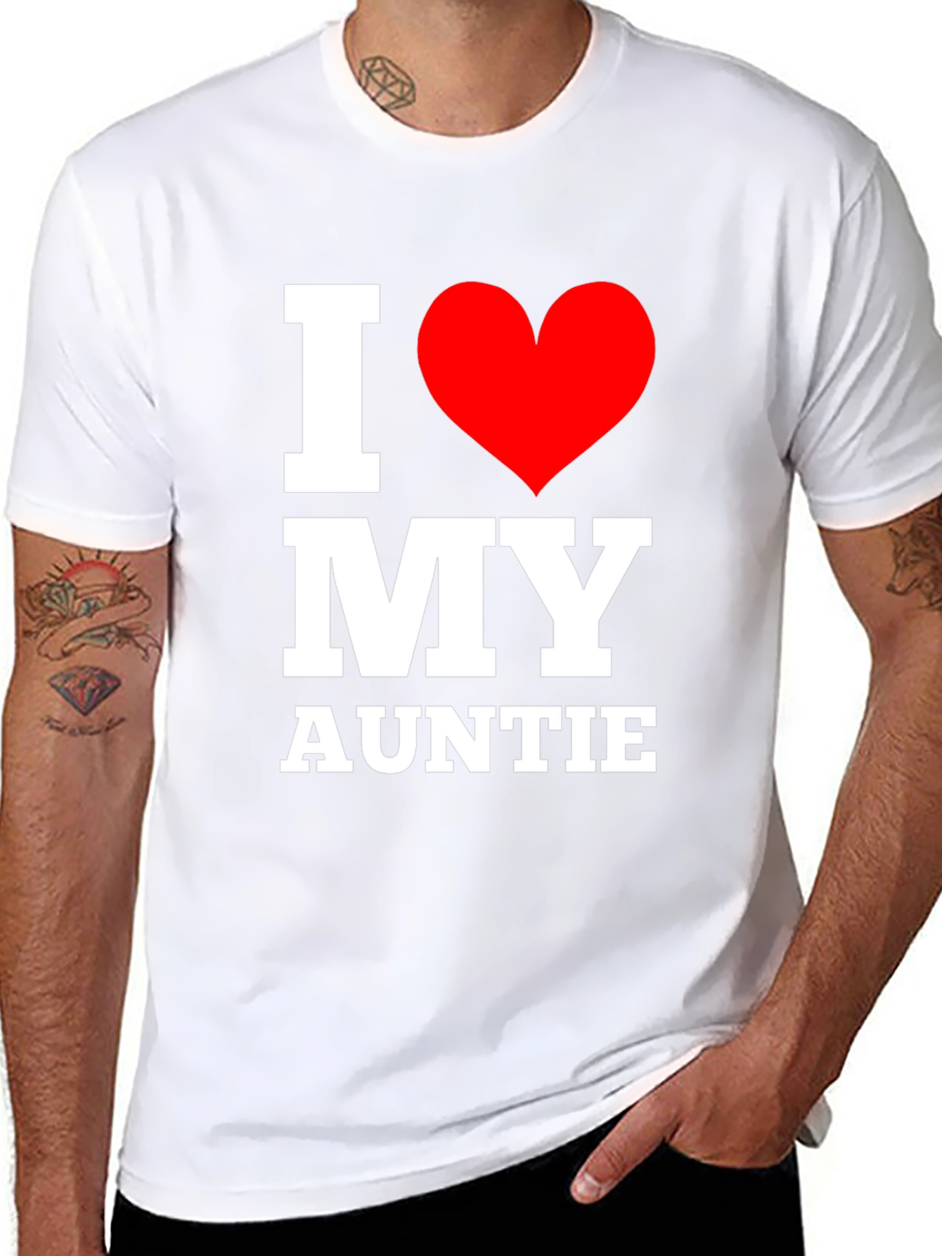 I Love My Auntie T-Shirt - Black