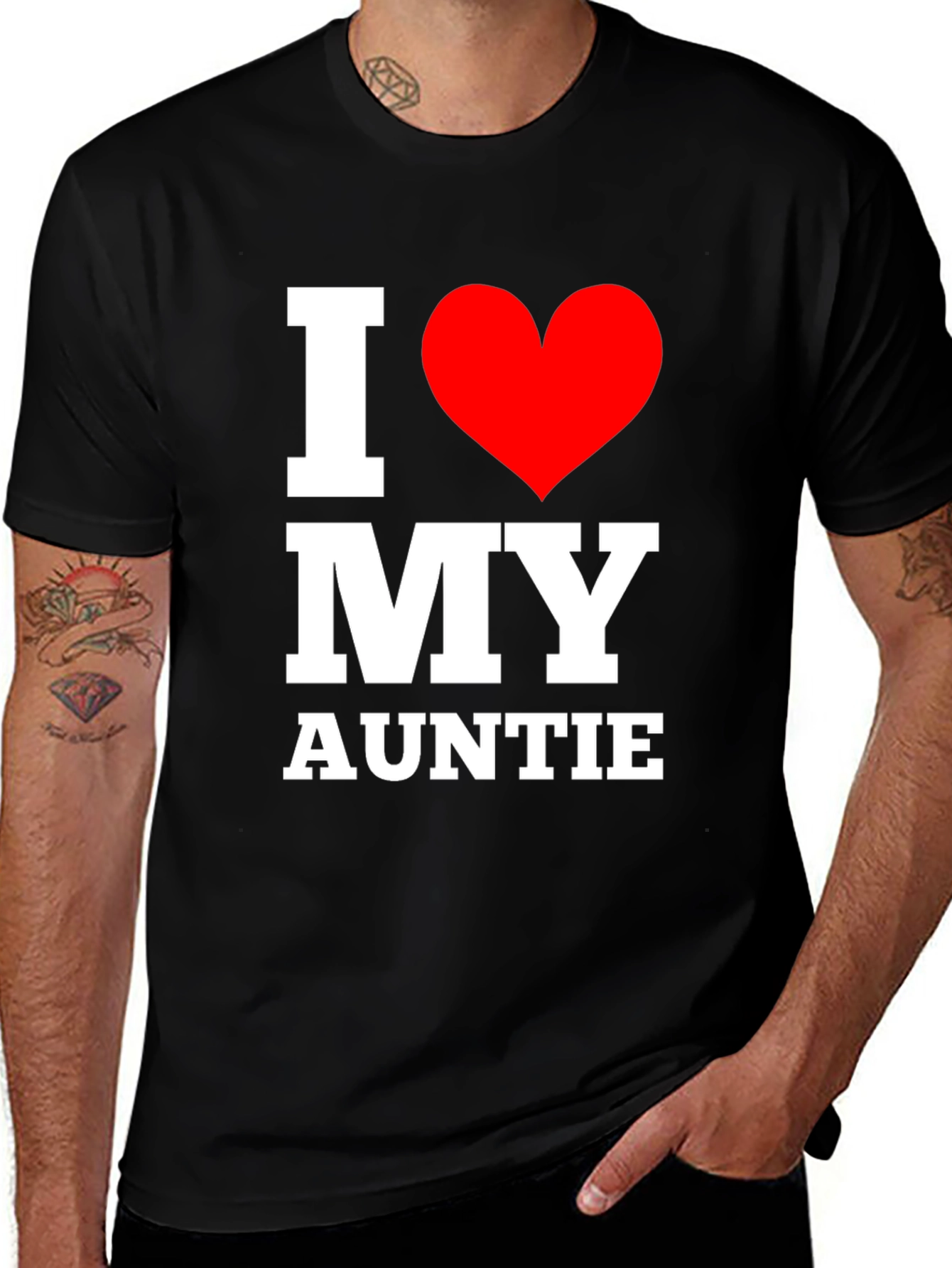 I Love My Auntie T-Shirt - Black