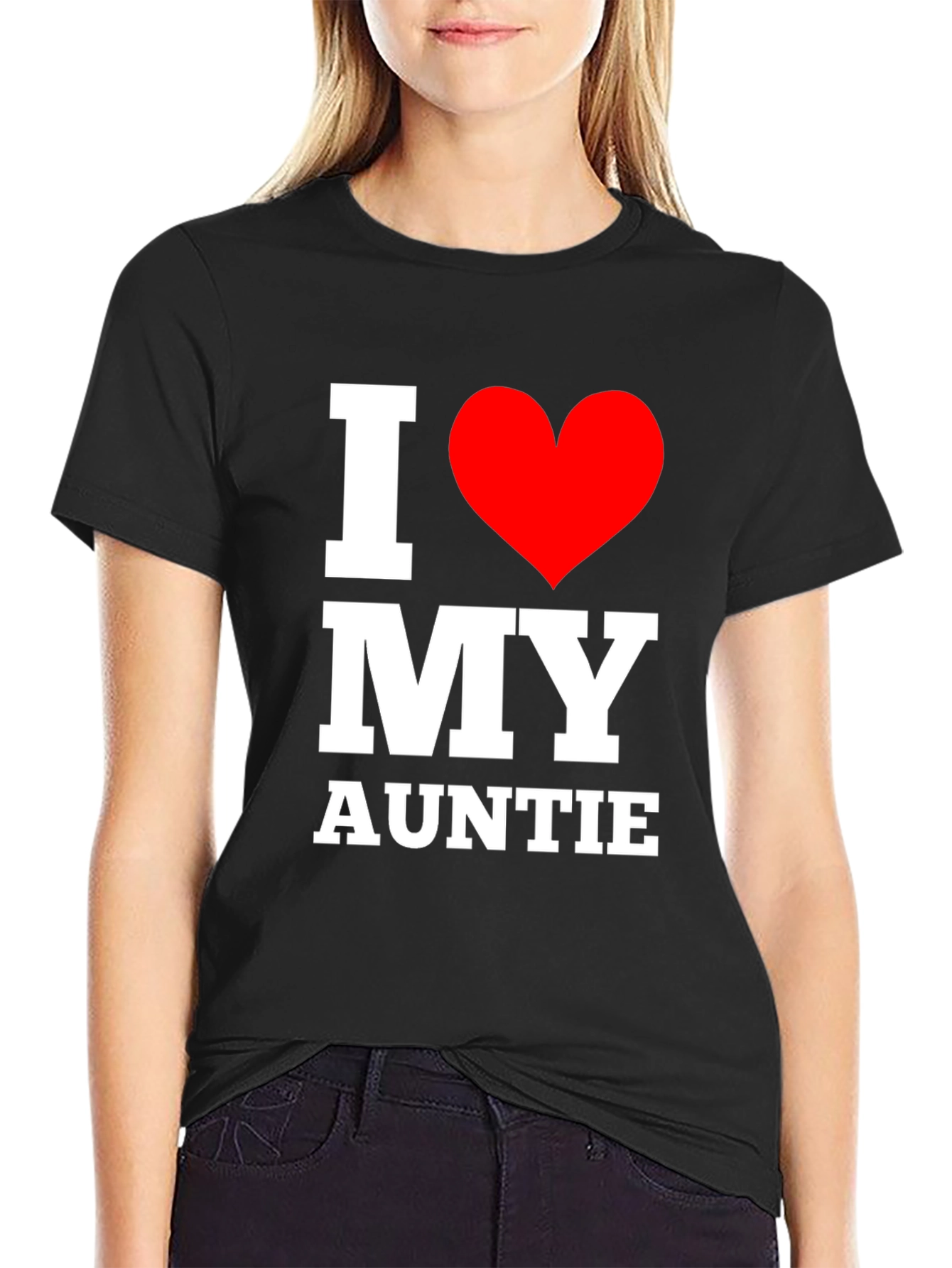 I Love My Auntie T-Shirt - Black