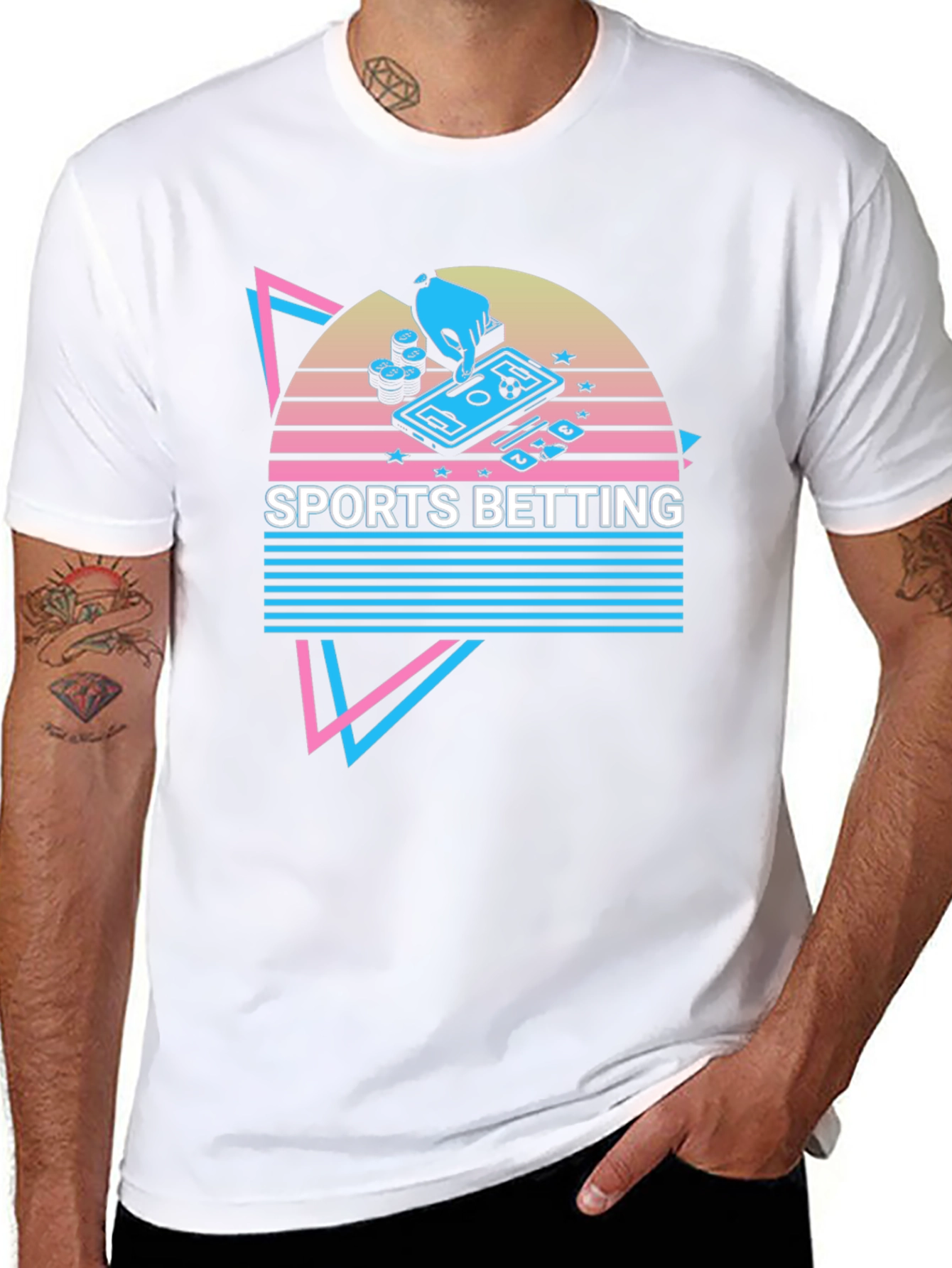 Sports Betting Graphic T-Shirt - Black Tee