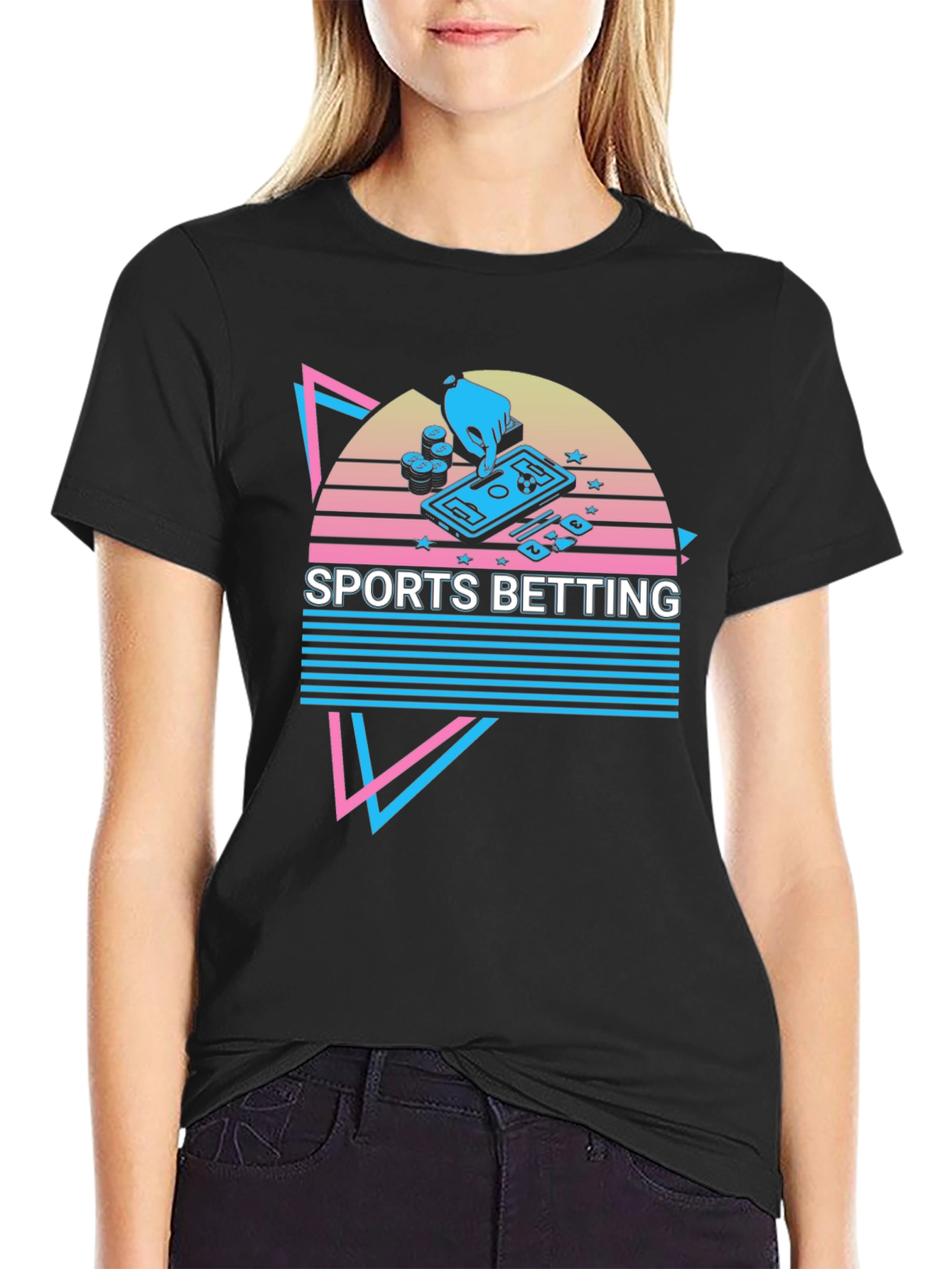 Sports Betting Graphic T-Shirt - Black Tee