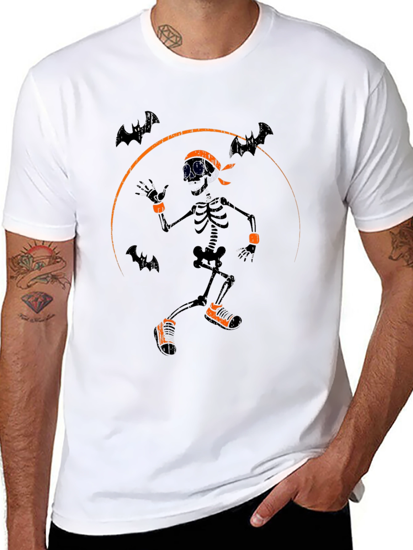 Halloween Skeleton Graphic Tee