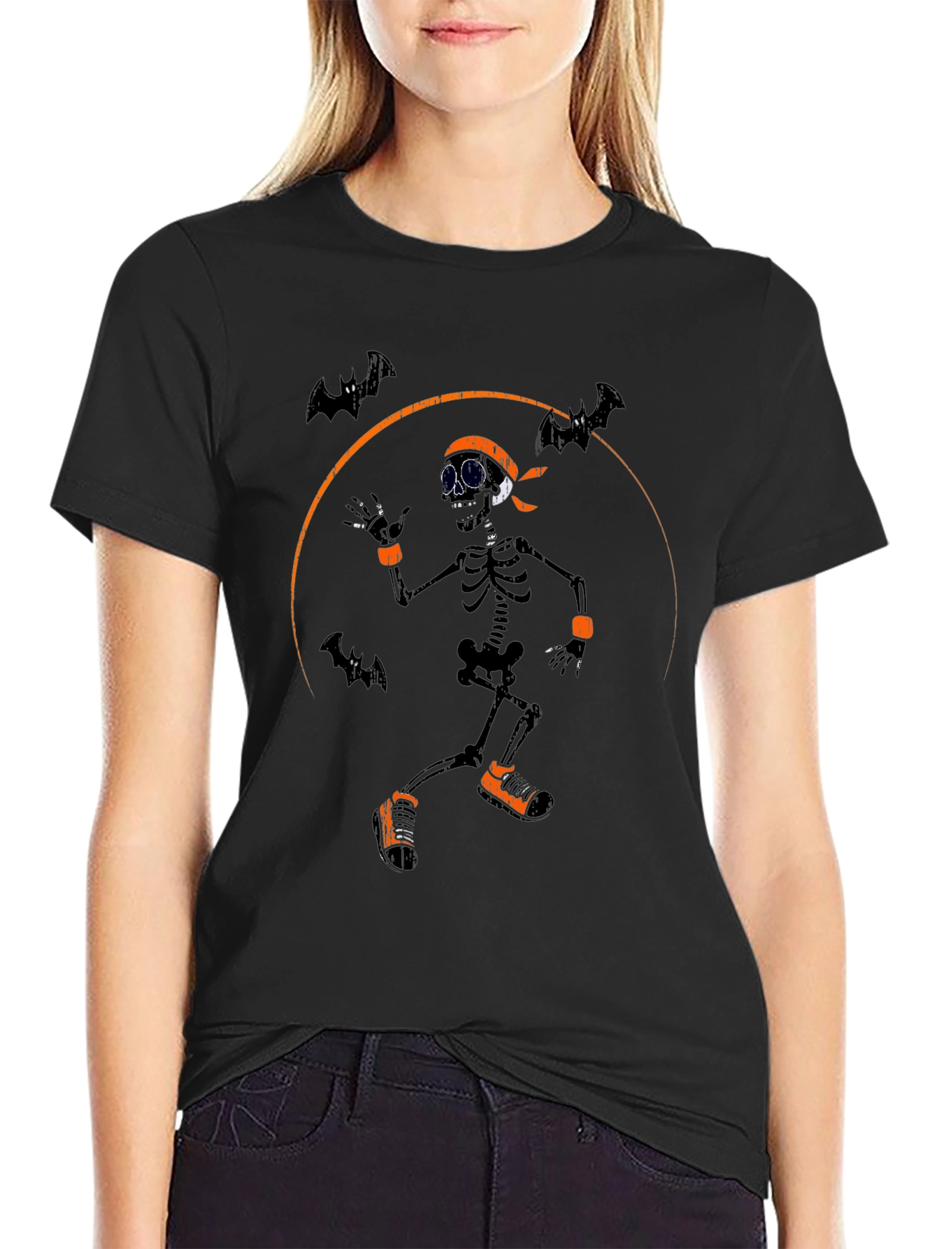 Halloween Skeleton Graphic Tee