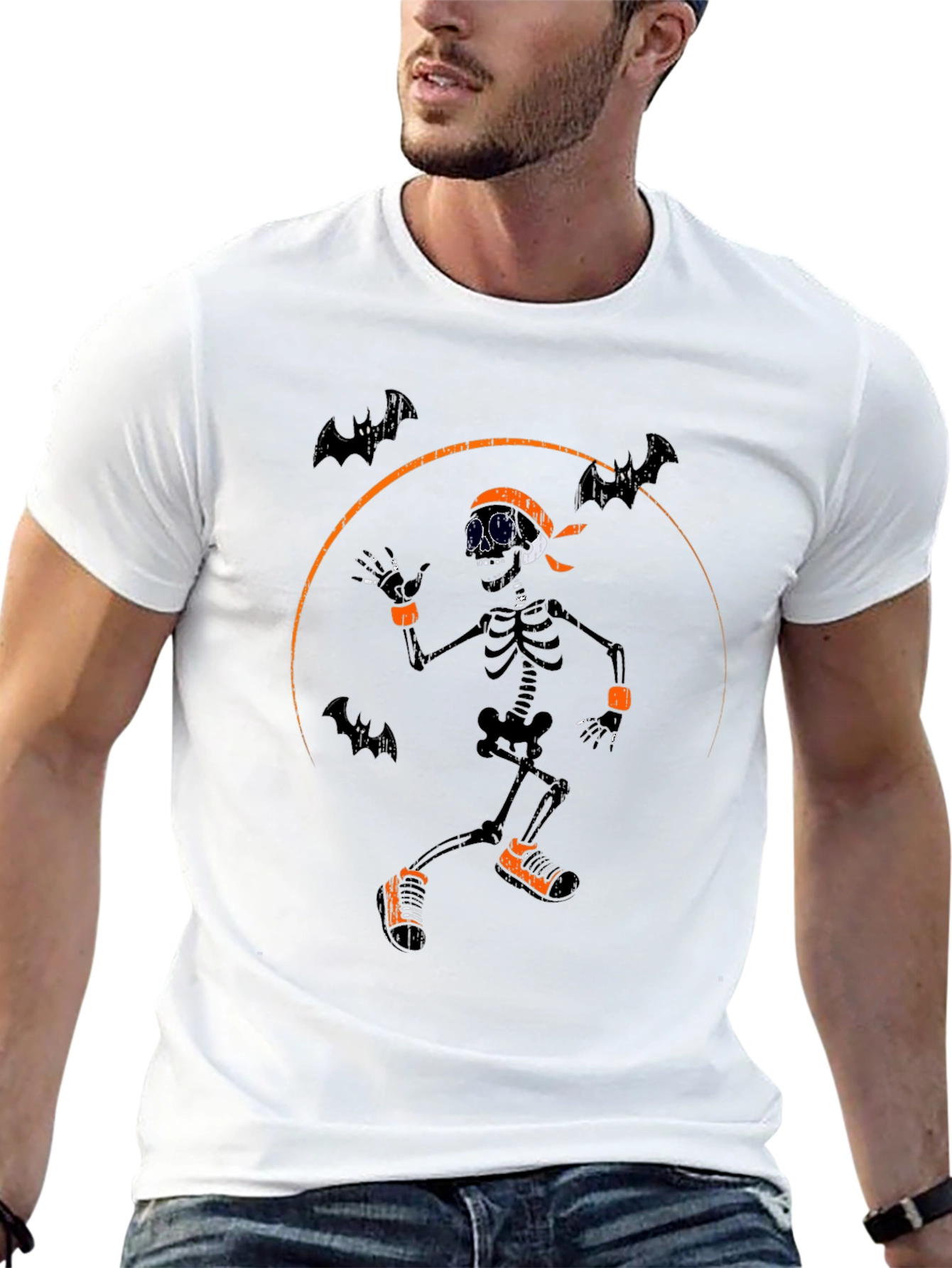Halloween Skeleton Graphic Tee