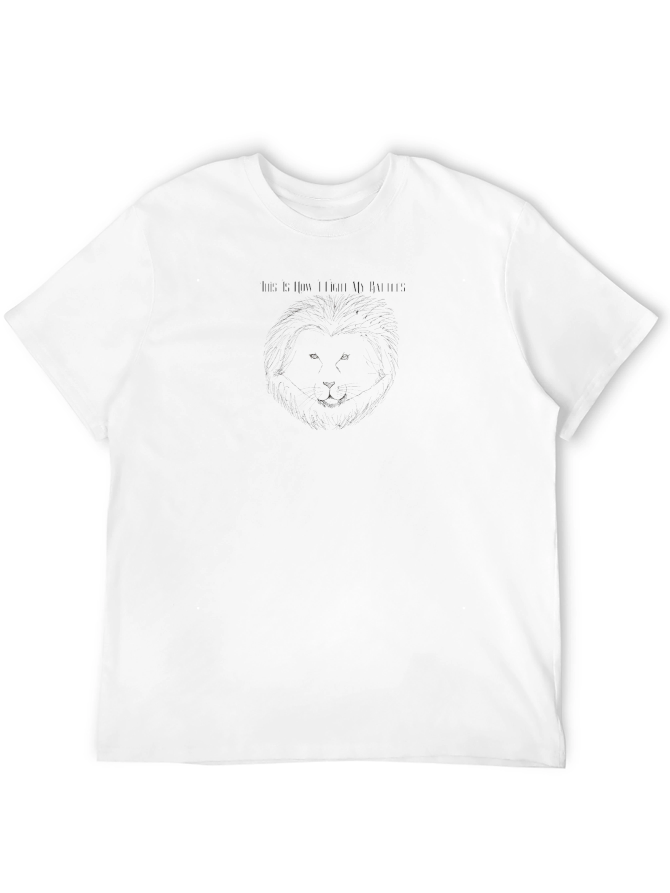 Black Lion Graphic Tee - Bold & Stylish Design