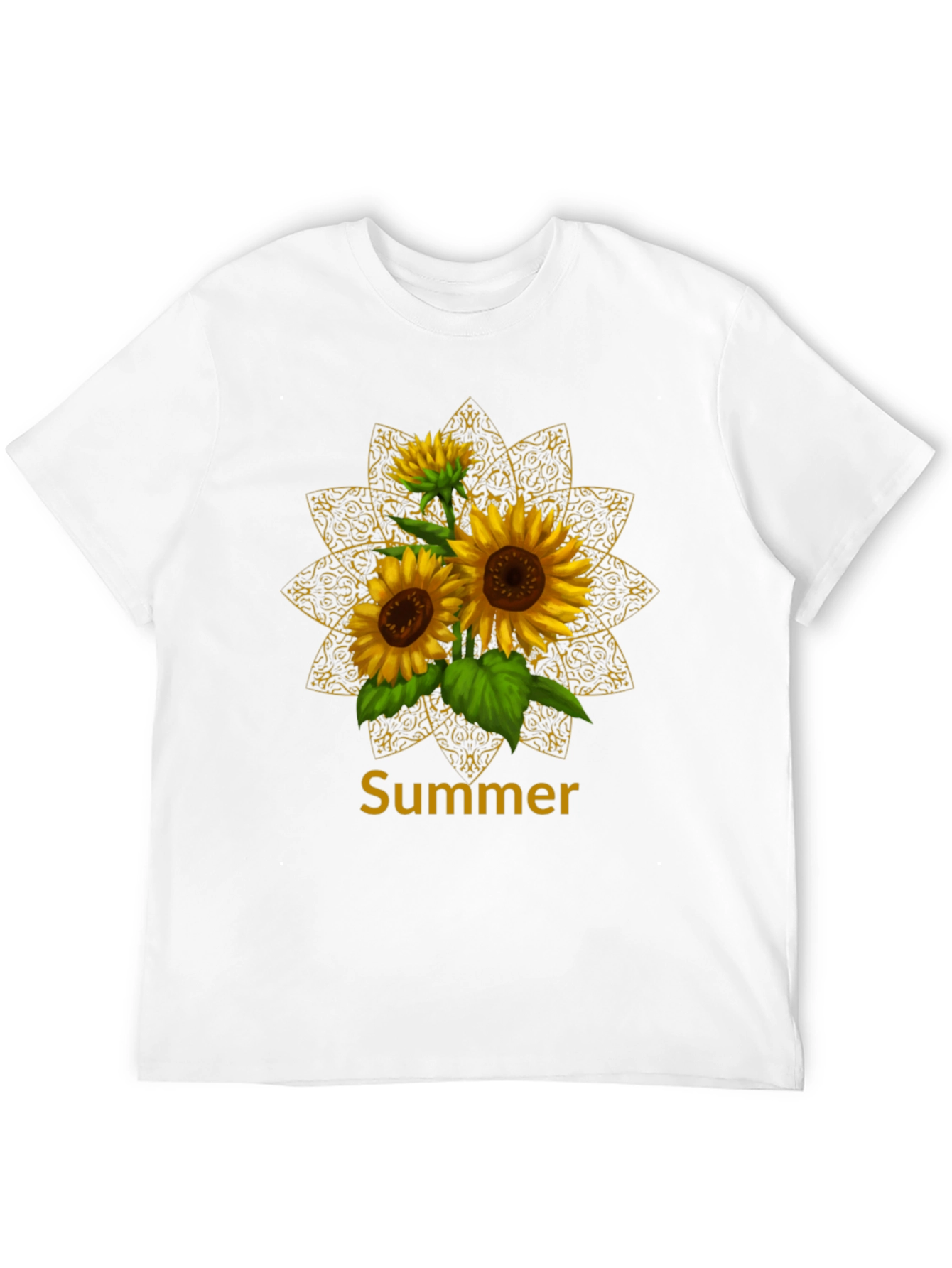 Sunflower Summer Mandala Graphic Tee