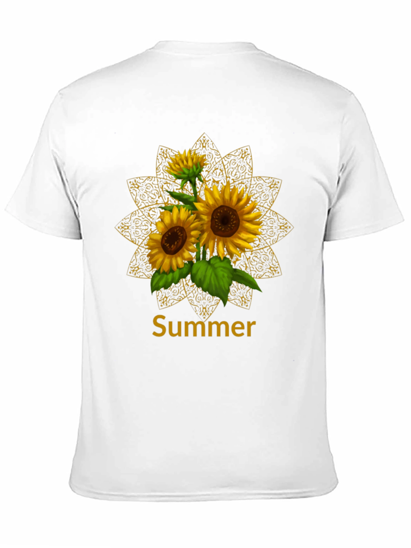 Sunflower Summer Mandala Graphic Tee