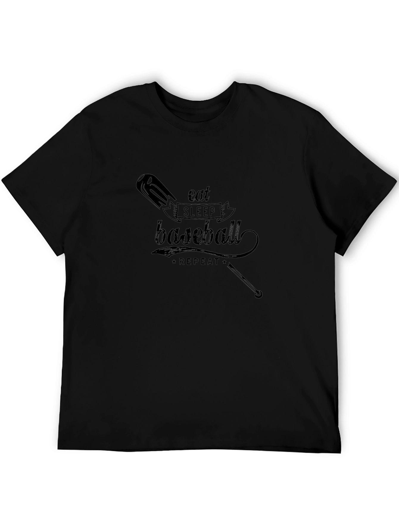 Eat Sleep Baseball Repeat Graphic T-Shirt