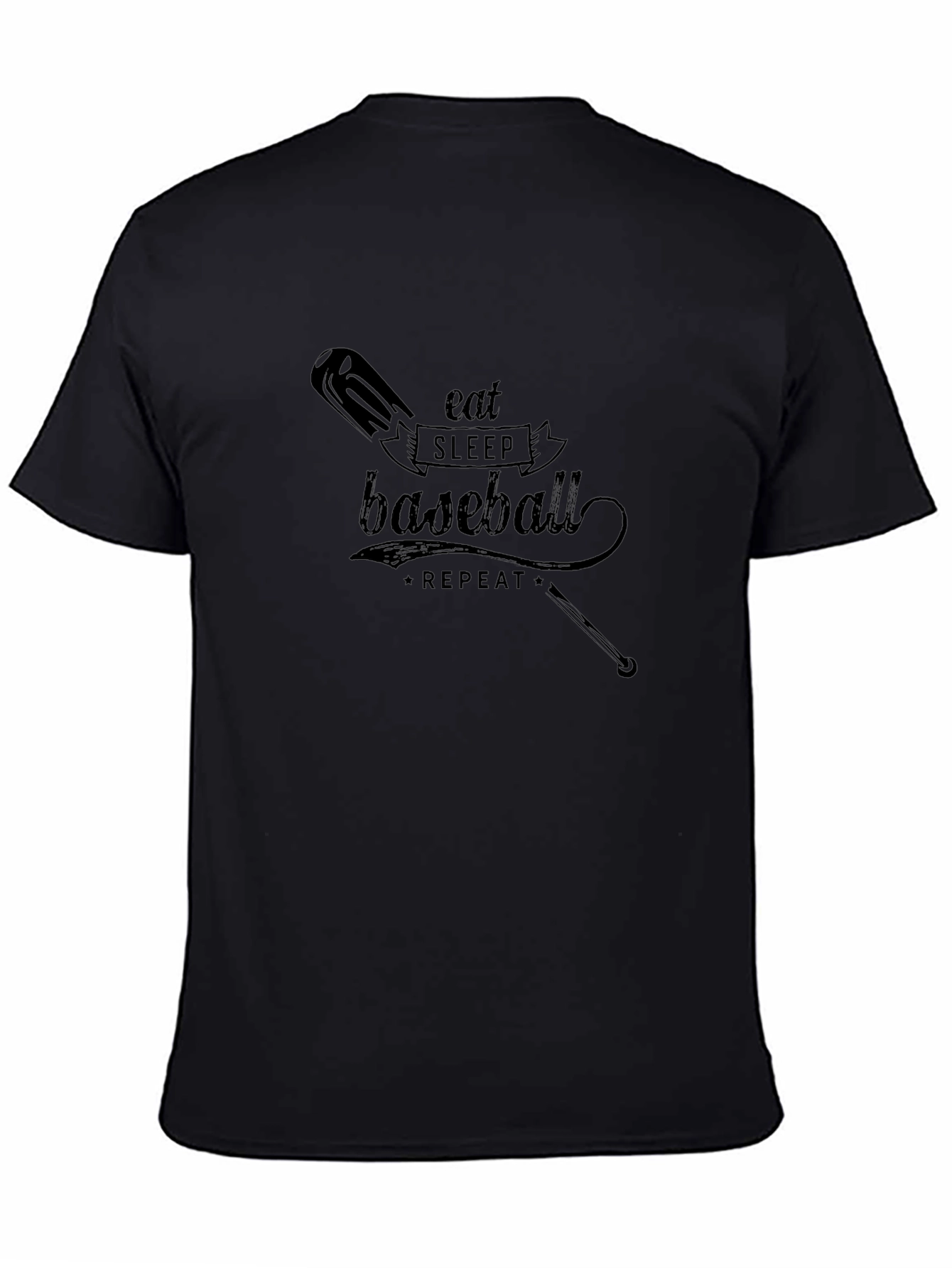 Eat Sleep Baseball Repeat Graphic T-Shirt