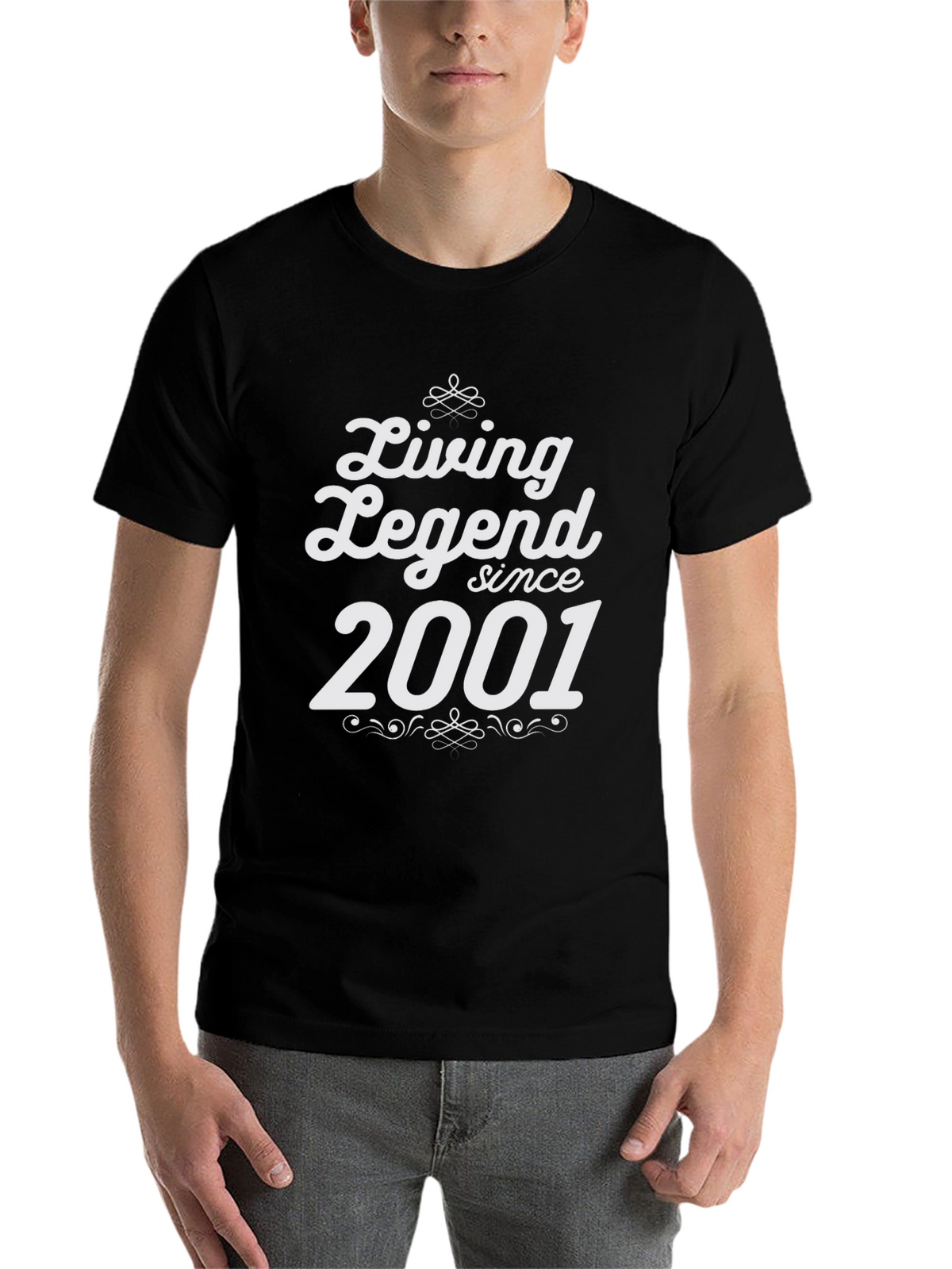 Living Legend Since 2001 Black Graphic T-Shirt