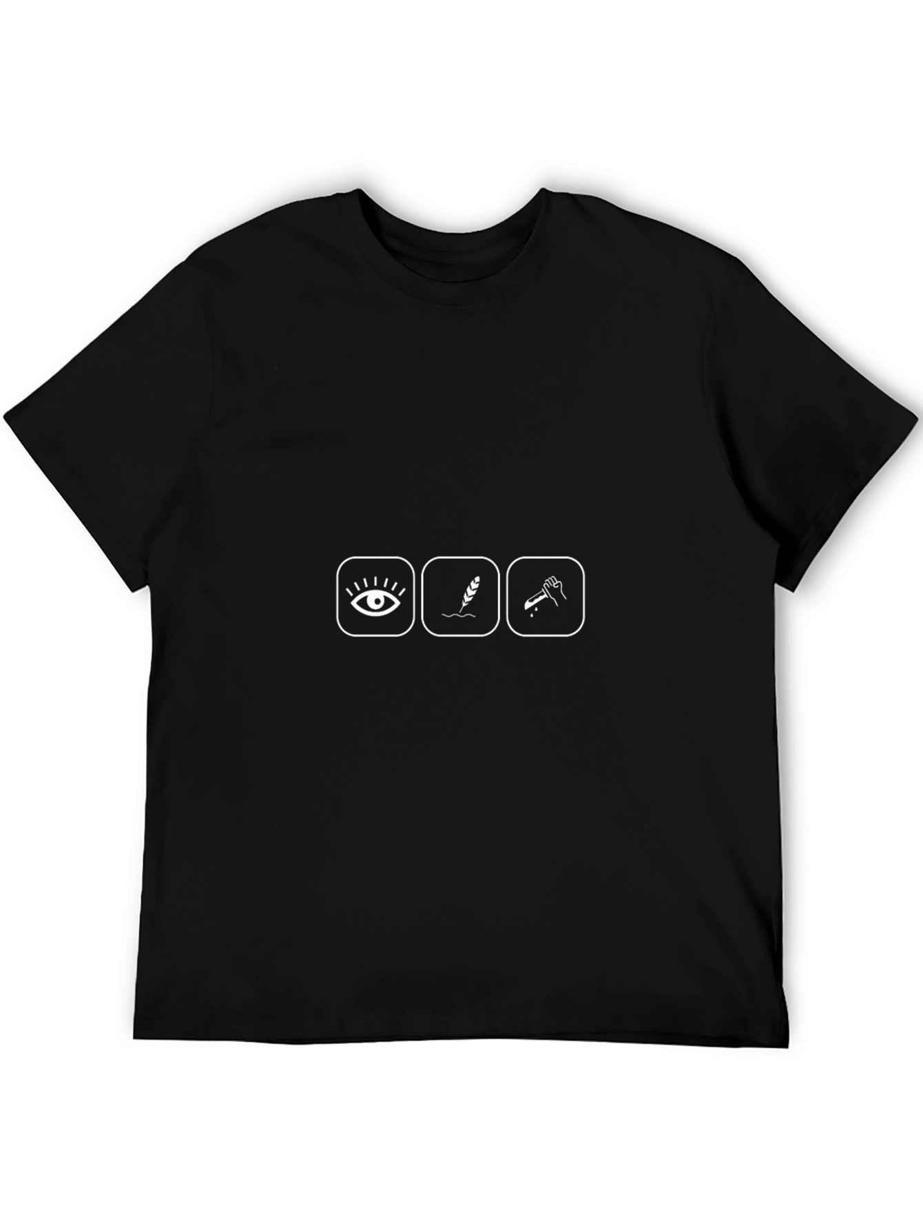 Eye Wheat Hand Black Tee