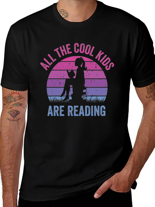 Cool Kids Reading Graphic Tee - Stylish Book Lovers Shirt