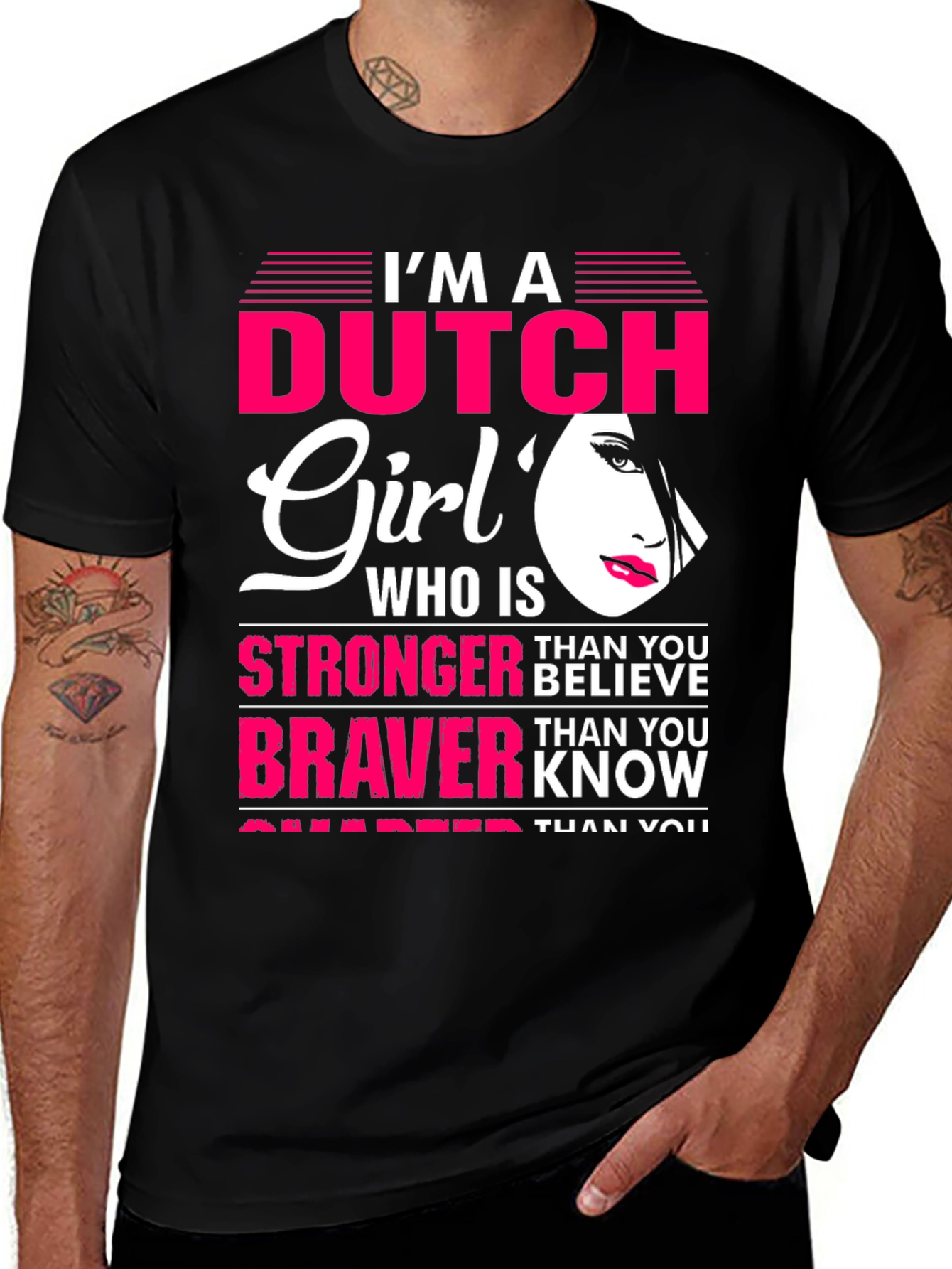 Dutch Girl Stronger Braver Smarter T-Shirt