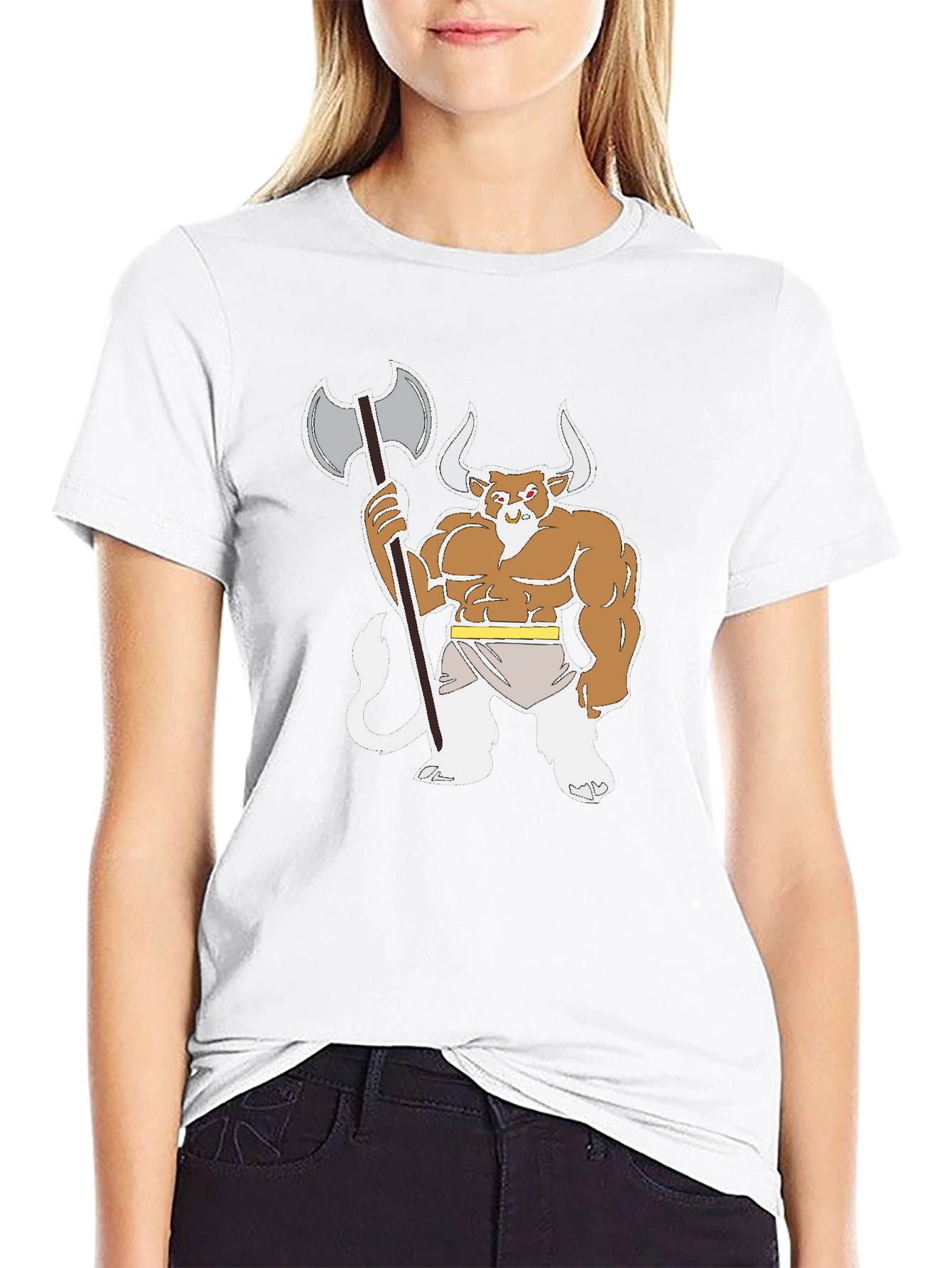 Minotaur Warrior Black T-Shirt