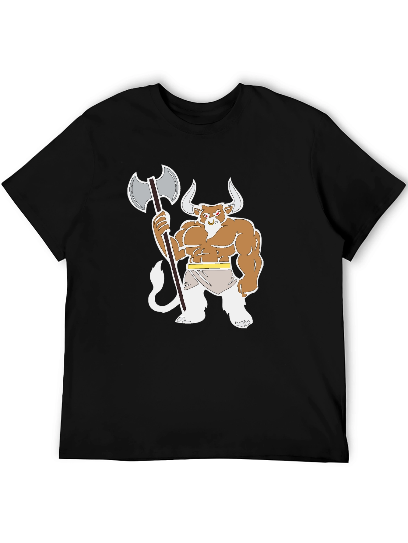 Minotaur Warrior Black T-Shirt