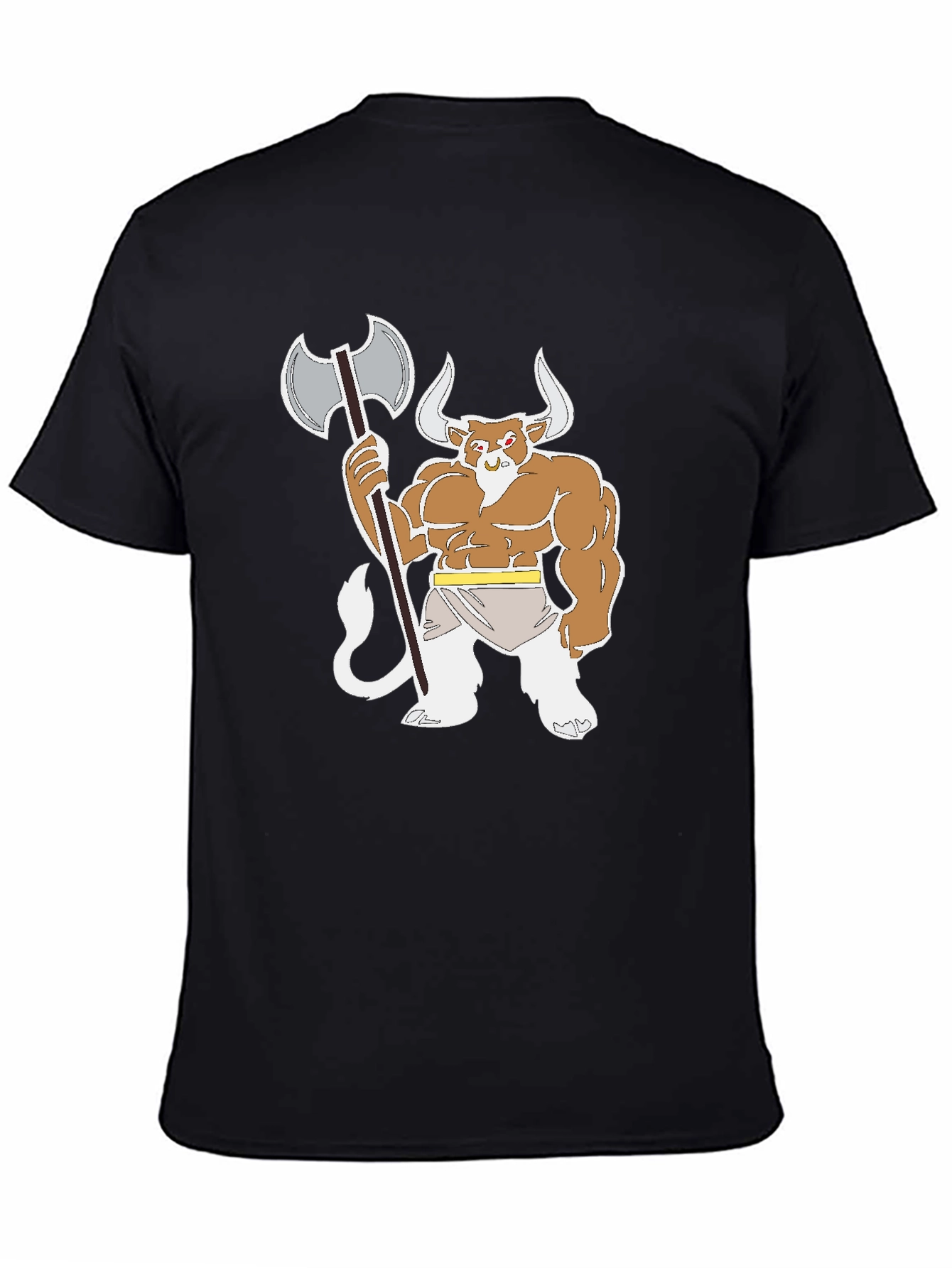 Minotaur Warrior Black T-Shirt