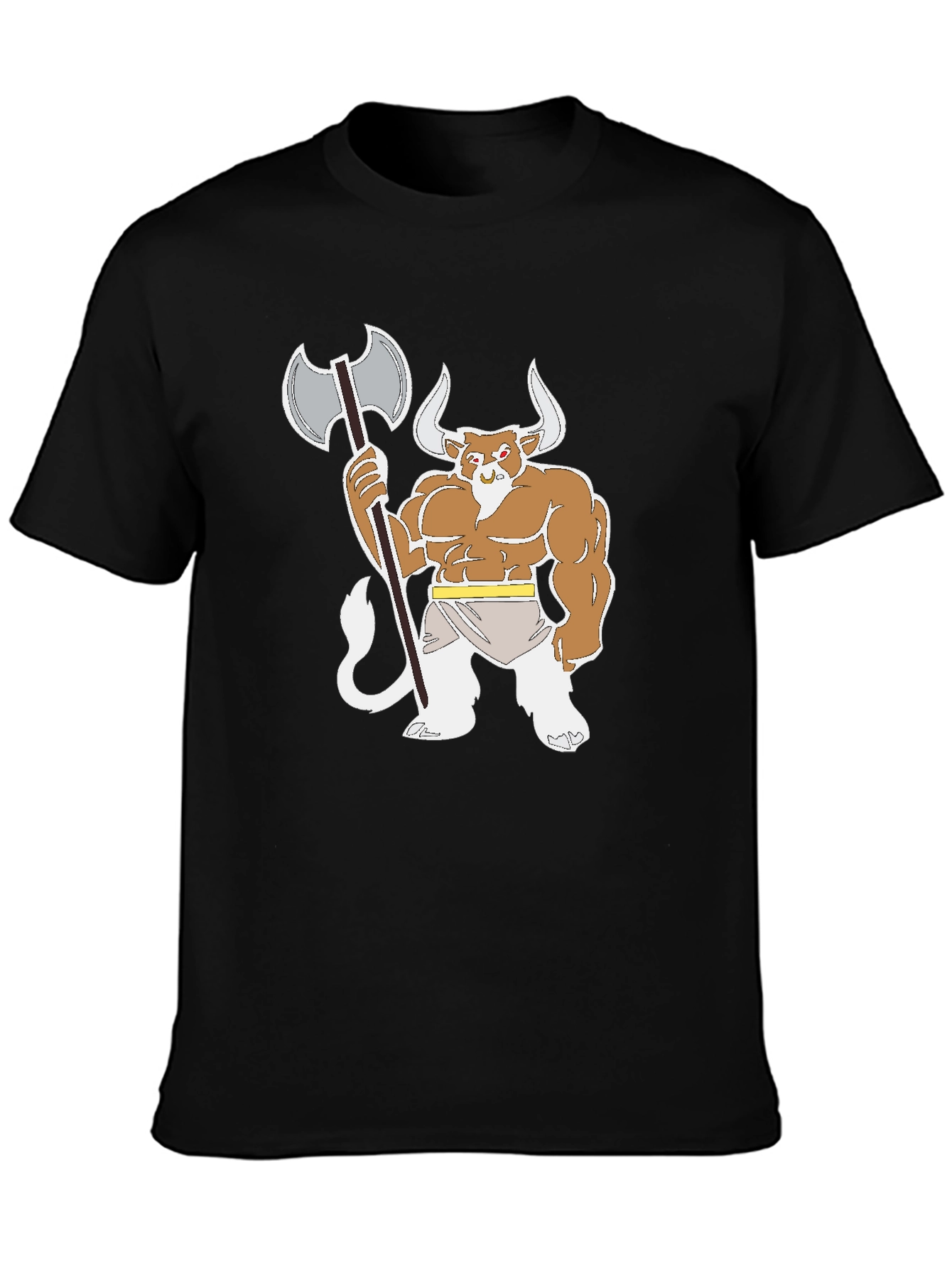 Minotaur Warrior Black T-Shirt