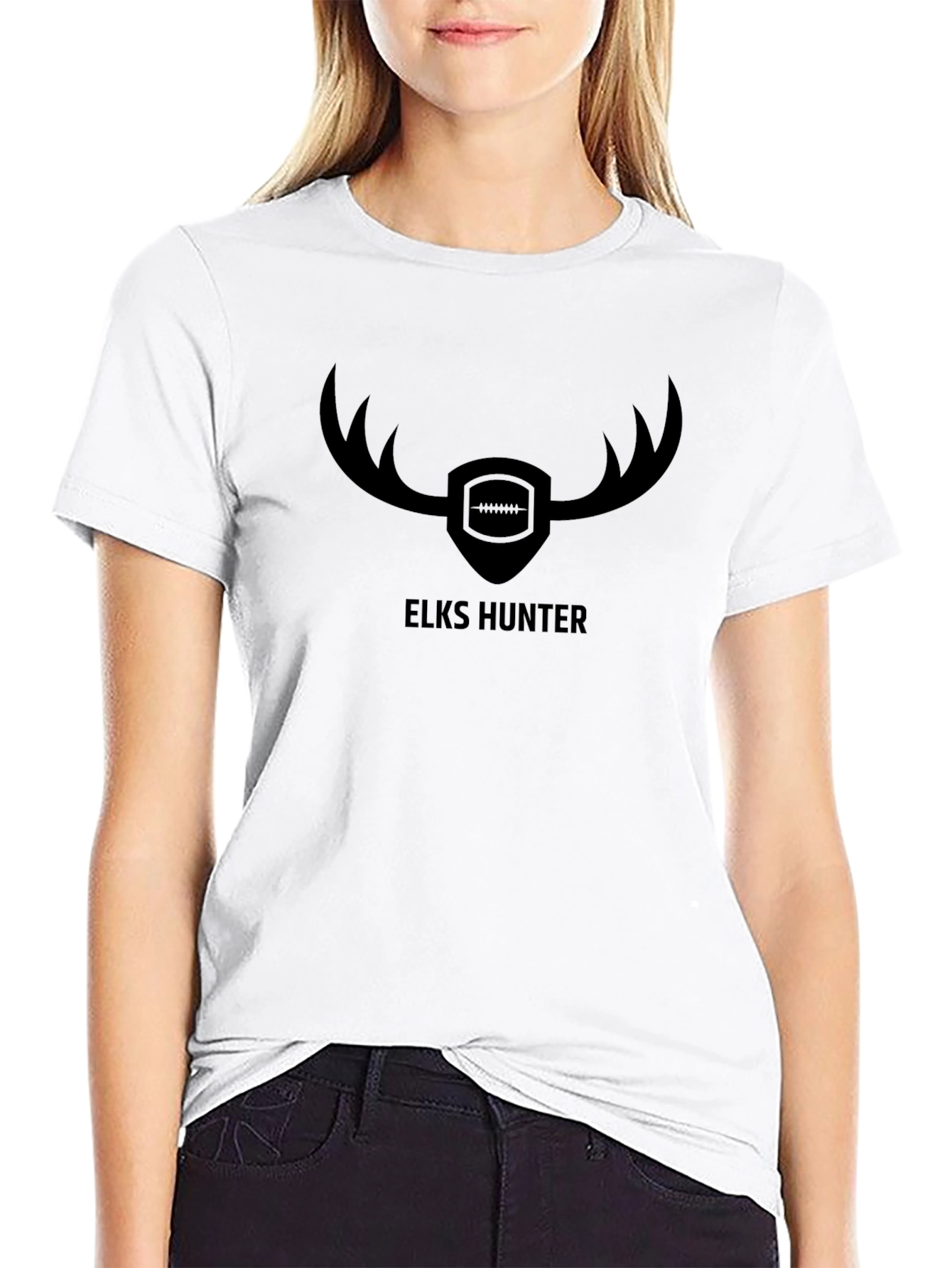 Elks Hunter Graphic Tee - Black