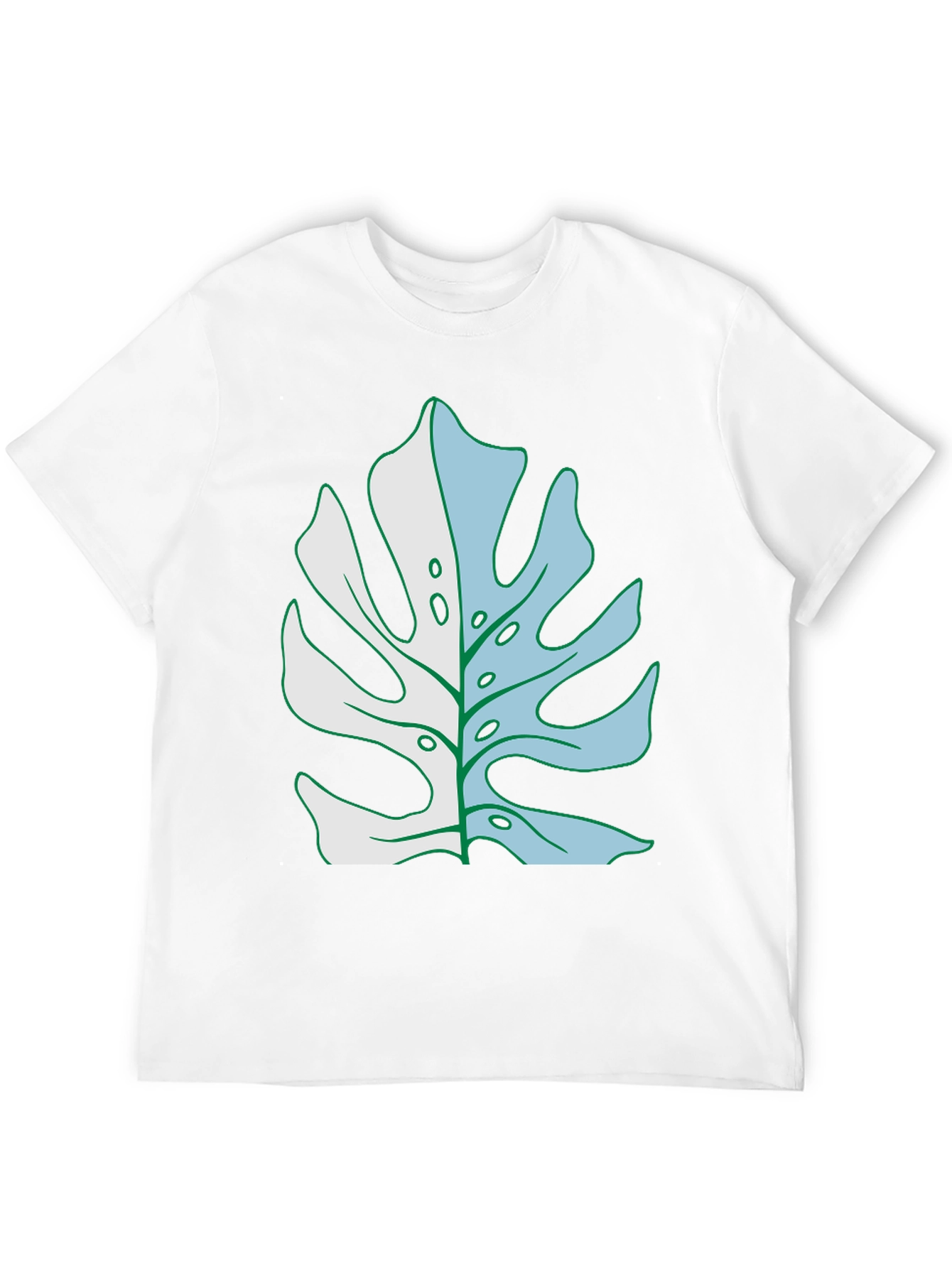 Monstera Leaf Graphic T-Shirt - Tropical Plant Tee